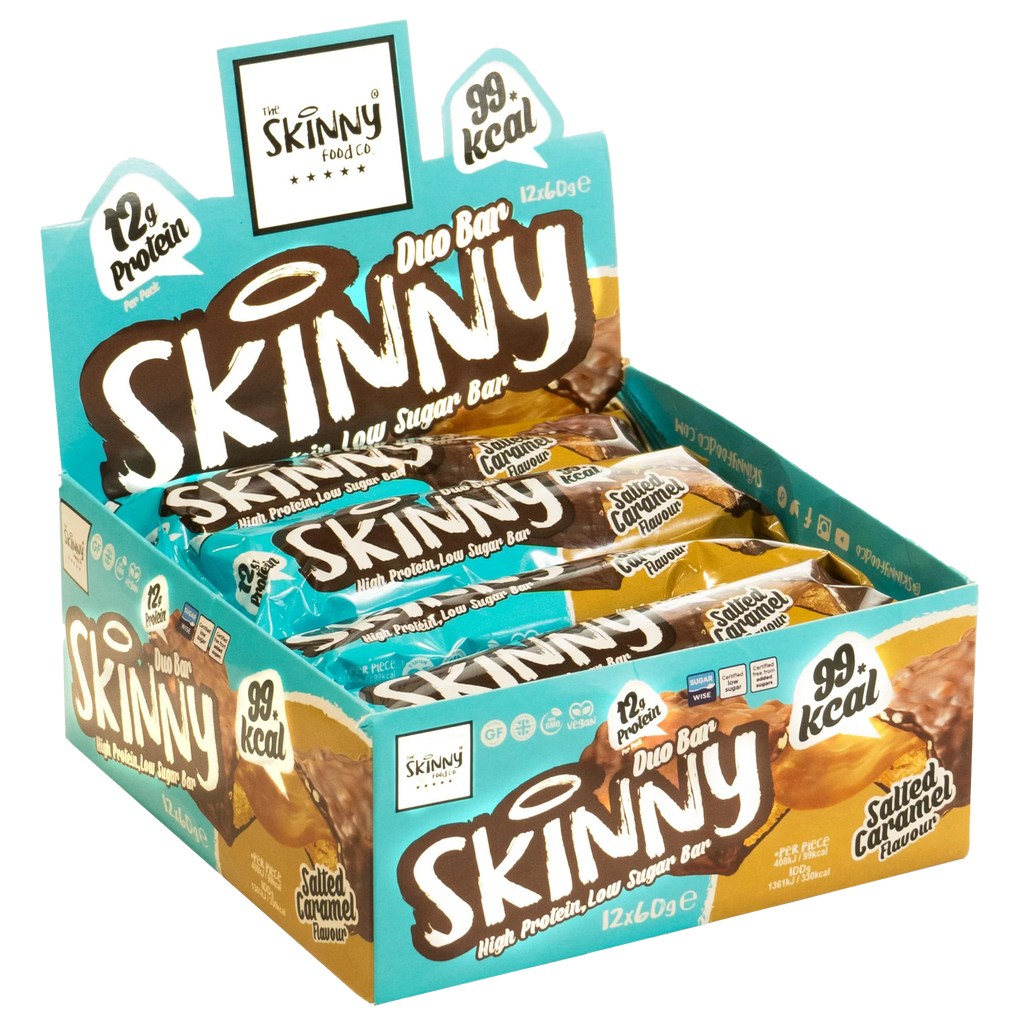 The Skinny Food Co Skinny Duo Bar - 12x60g / Salted Caramel - Protein Bars