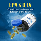 Applied Nutrition Omega halal certified fish oil capsules with eicosapentaenoic acid