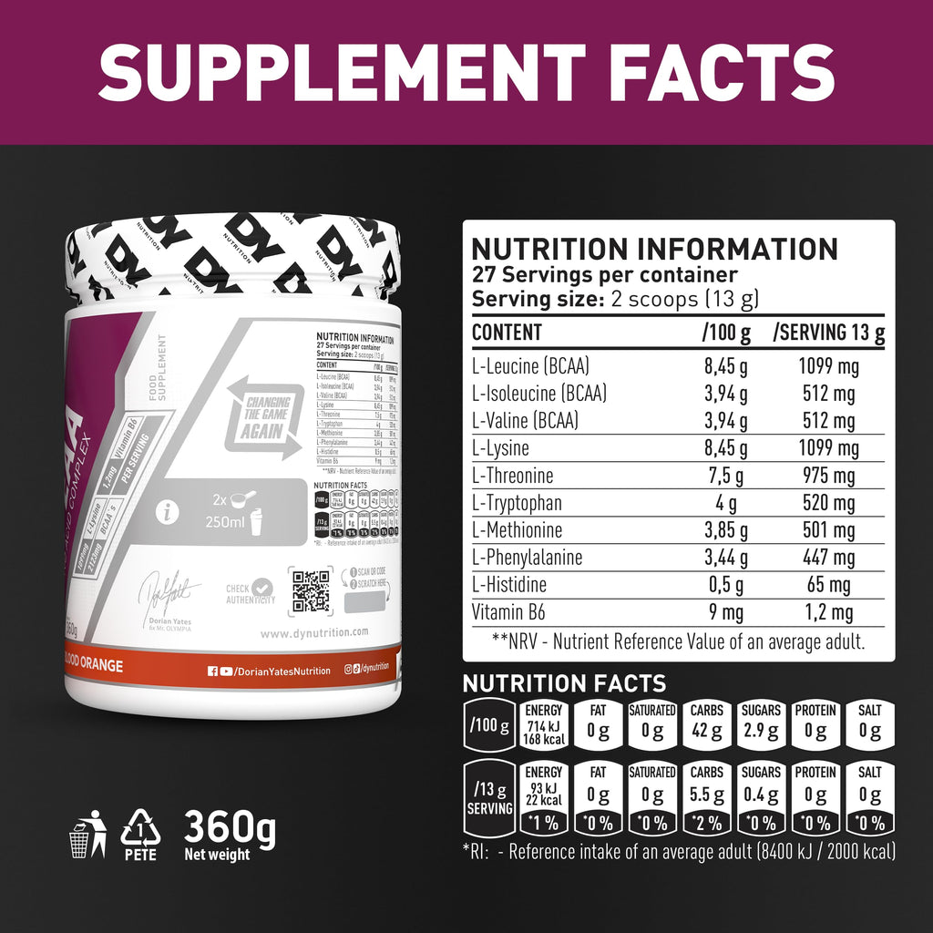 DY Nutrition Hit EAA Amino Acid Complex