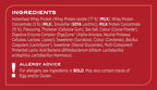 Nutrition info label for Reflex Nutrition Instant Whey Pro supplement