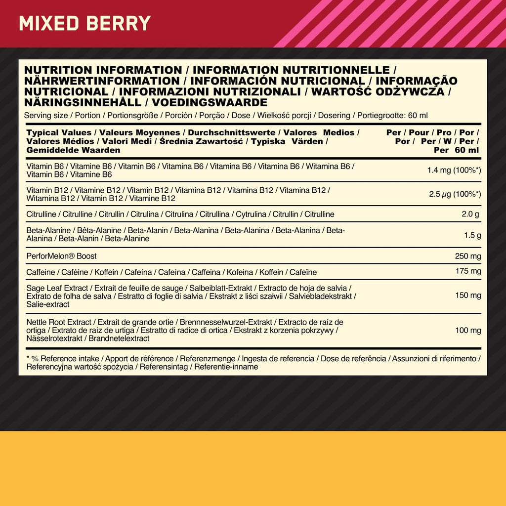Optimum Nutrition Gold Standard Pre-Workout Shot - Pre-Workout