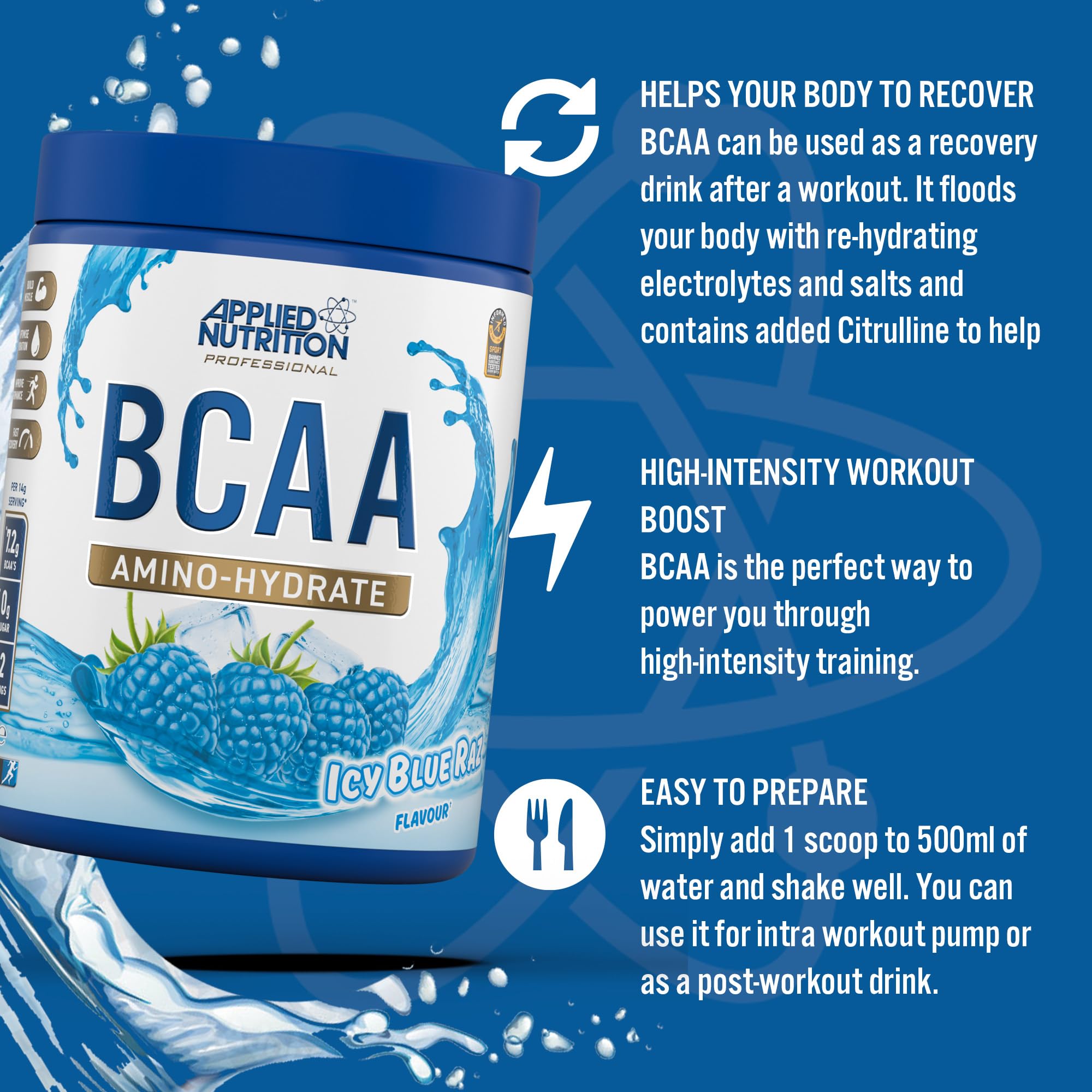Applied Nutrition BCAA Amino-Hydrate - Amino Acids Powder