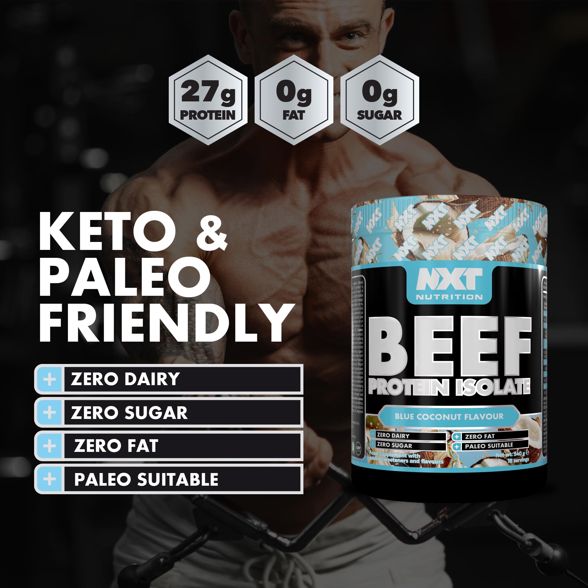 NXT Nutrition Beef Protein Isolate 540g
