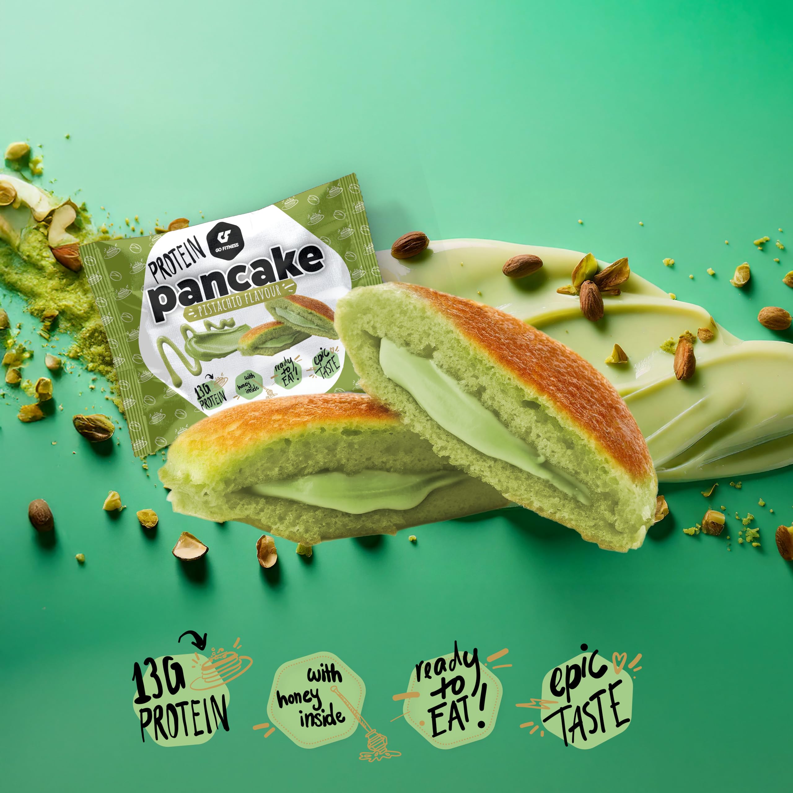Go Fitness Protein Pancake 12x55g - Protein Waffles