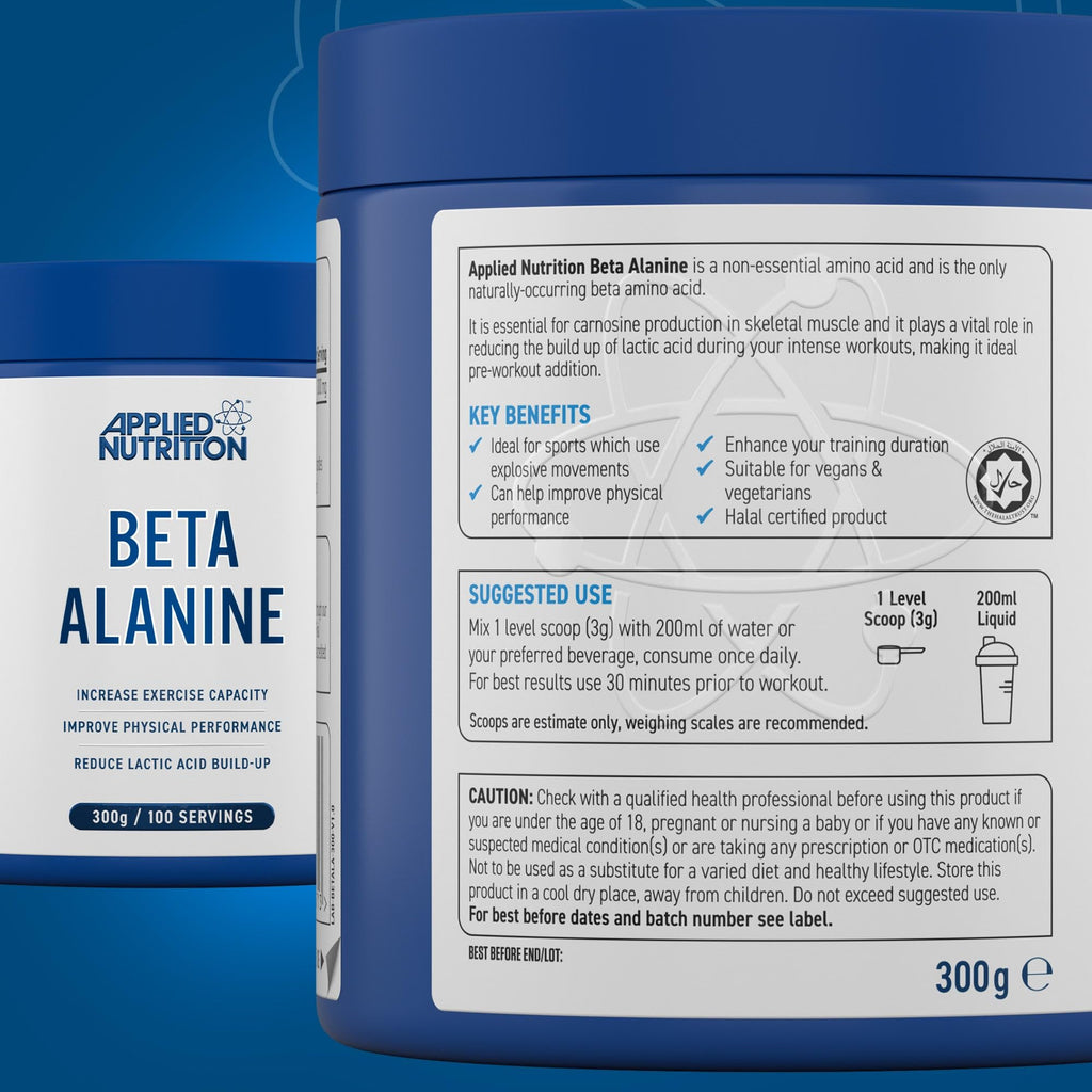 Applied Nutrition Beta Alanine - 300g / Unflavoured - Beta Alanine Powder