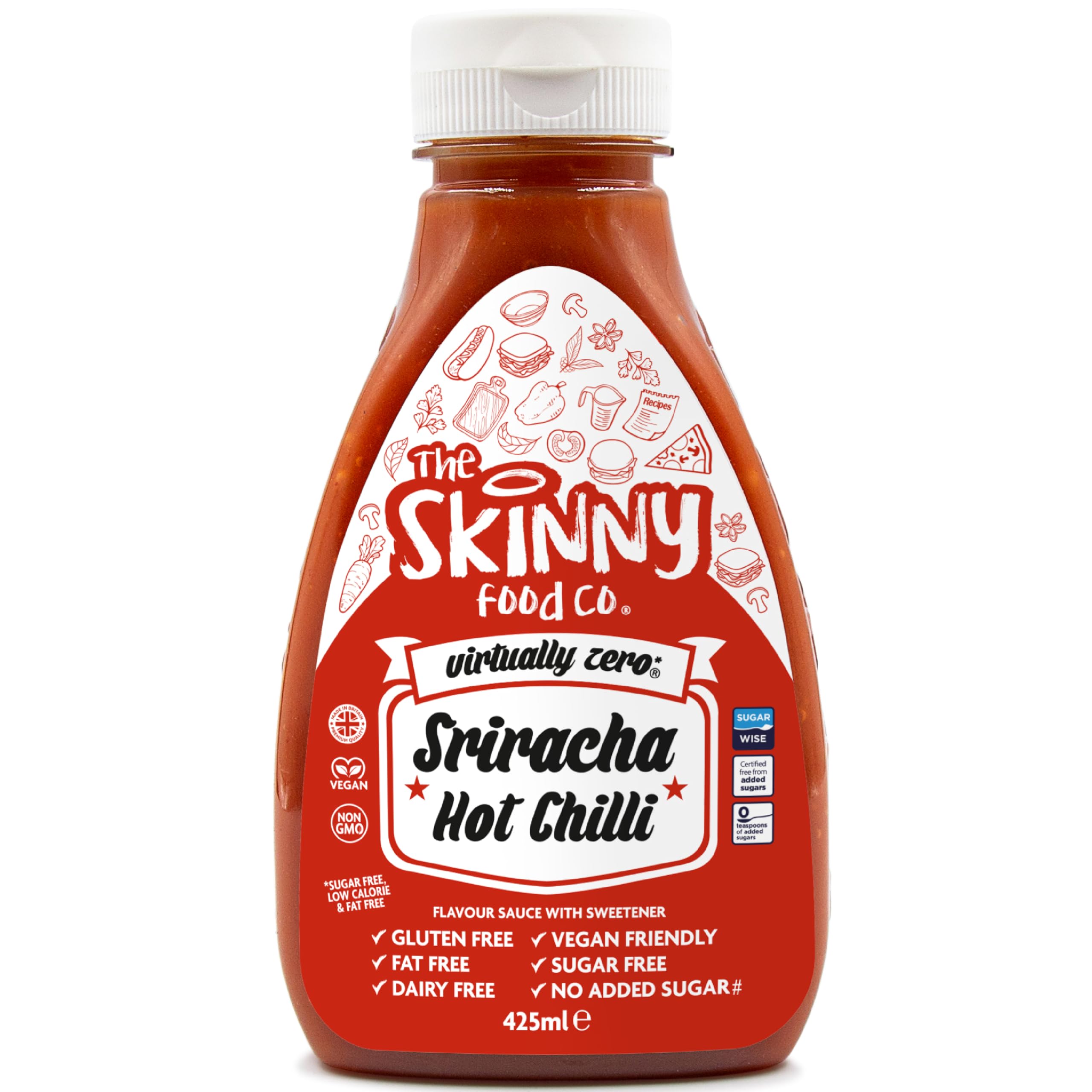 The Skinny Food Co Zero Calorie Sauce - 425ml / Sriracha - Sauces & Syrups