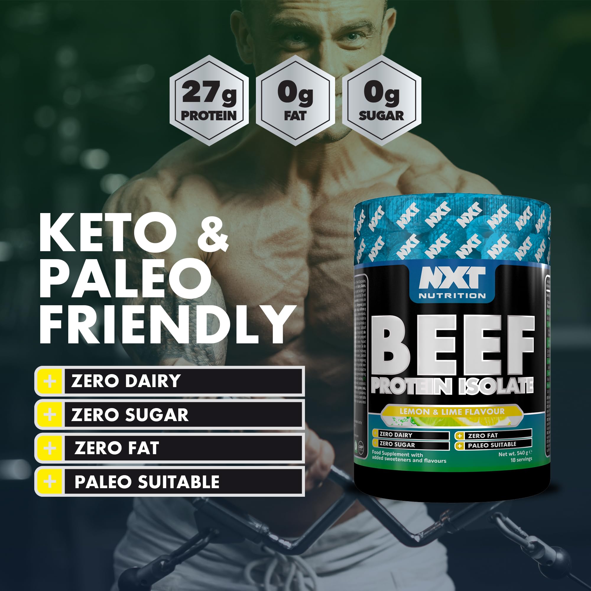 NXT Nutrition Beef Protein Isolate 540g
