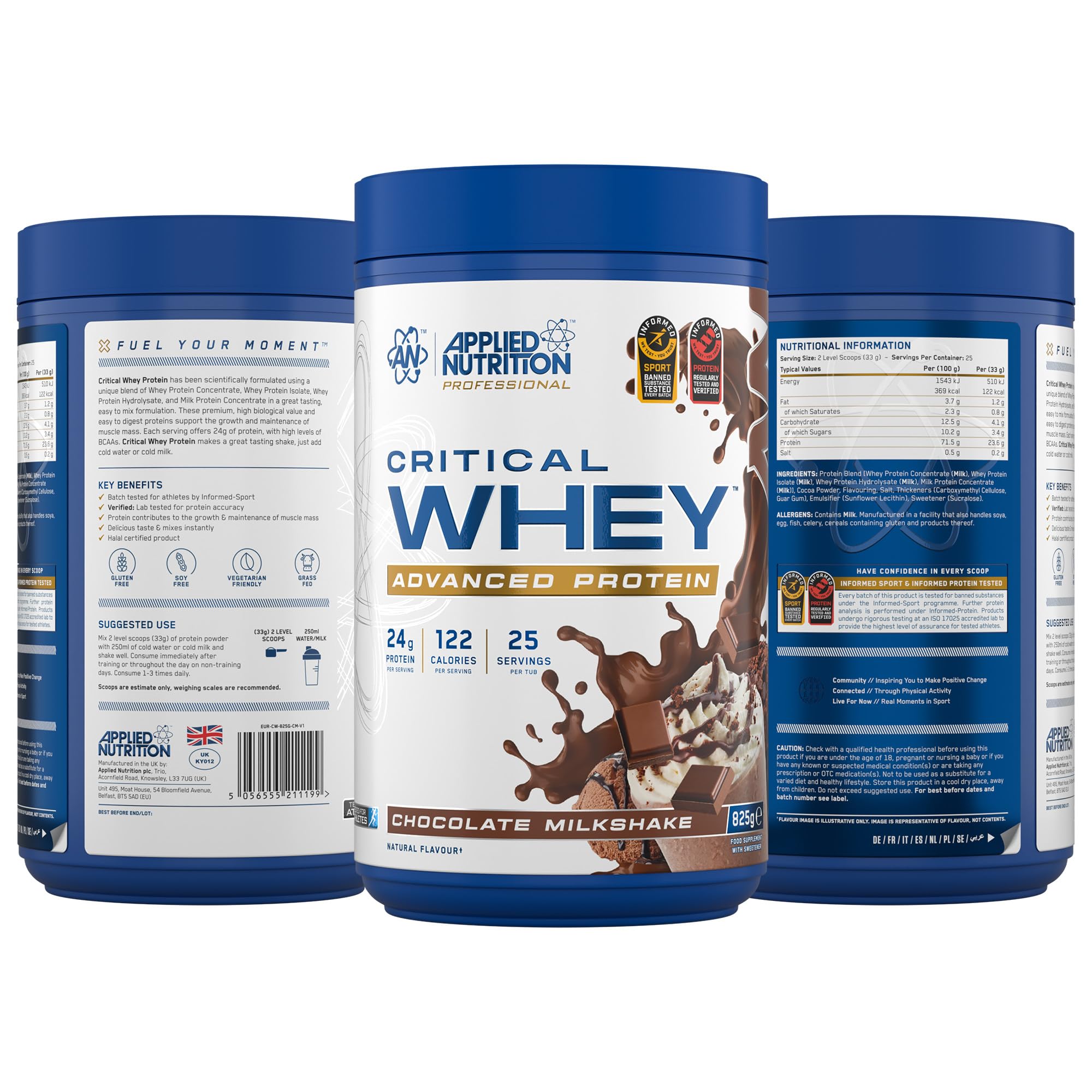 Applied Nutrition Critical Whey 825g