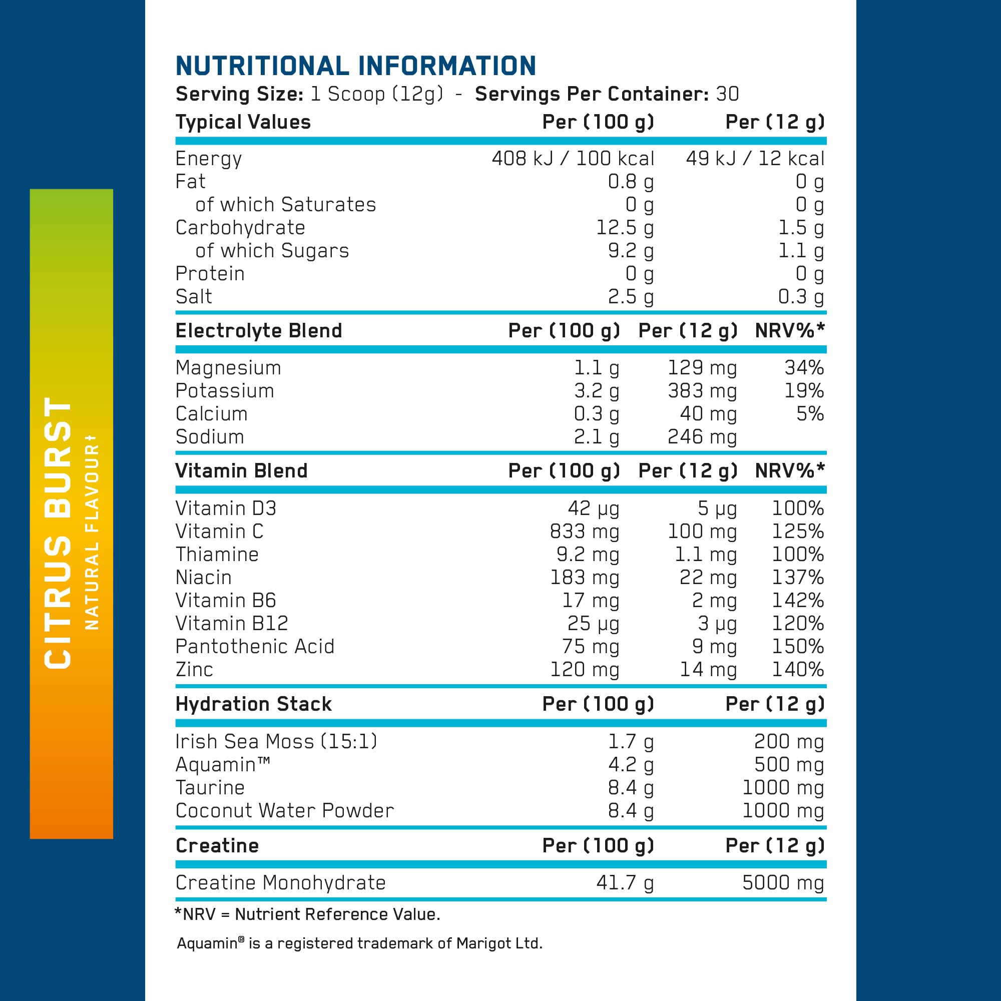 Applied Nutrition Creatine + Hydration - Recovery REC001