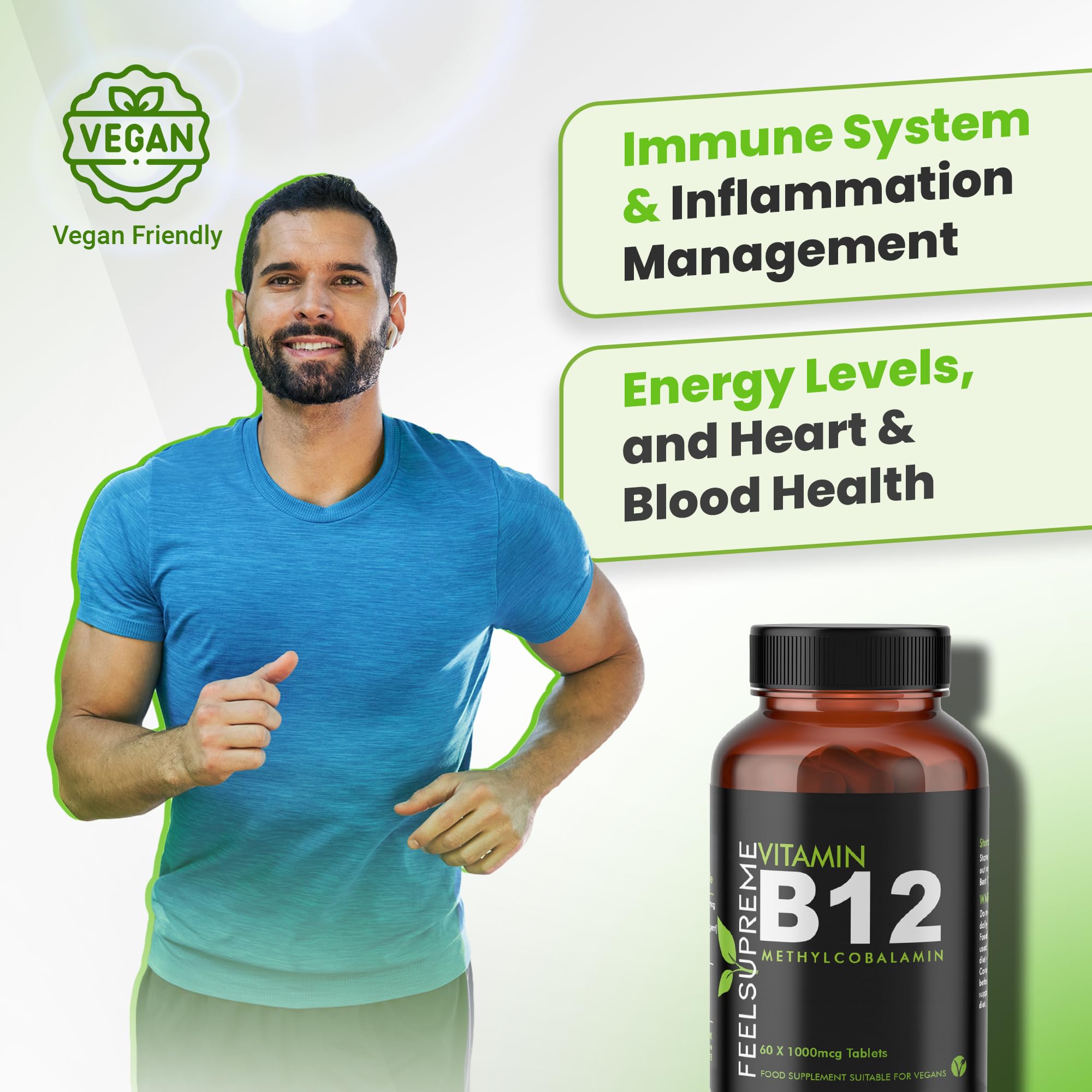 Feel Supreme Vitamin B12 - 60 Tabs - British Brands BRI001