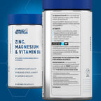 Applied Nutrition Zinc Magnesium and Vitamin B6 - 90 Caps - British Brands