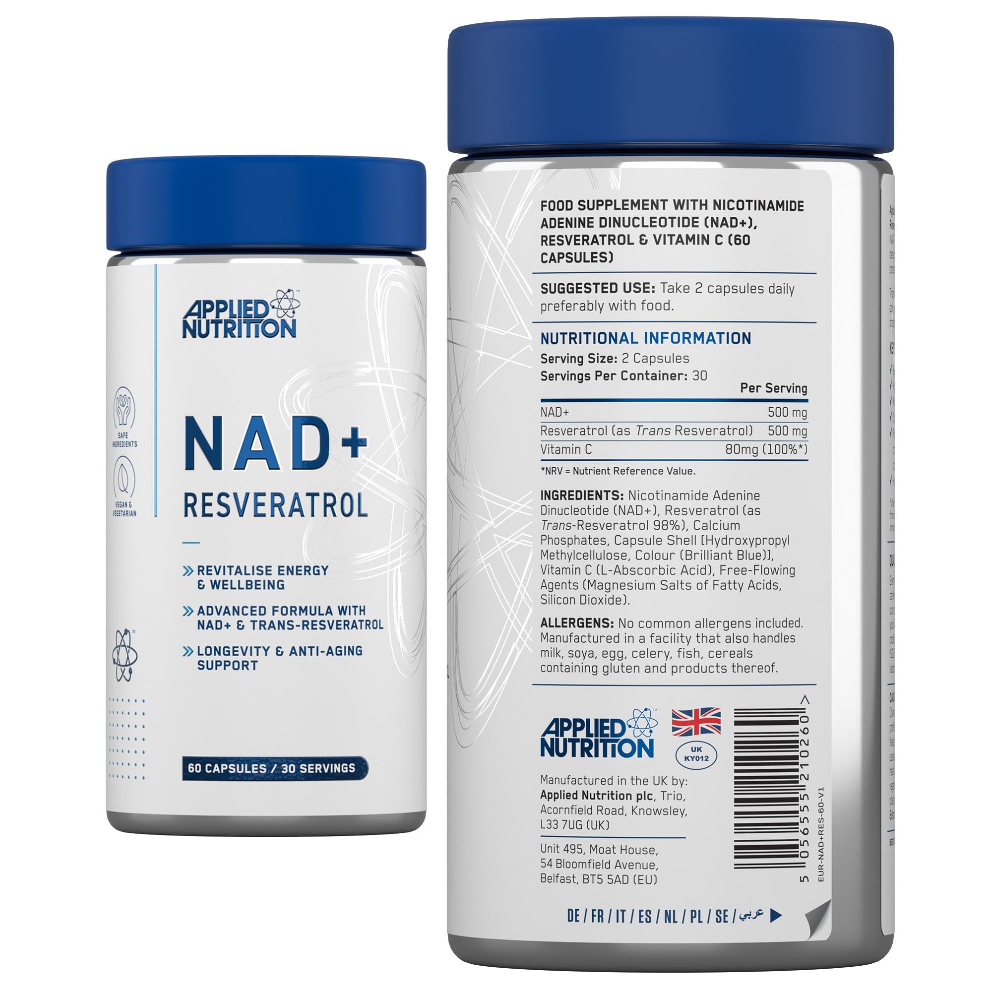 Applied Nutrition NAD+ RESVERATROL