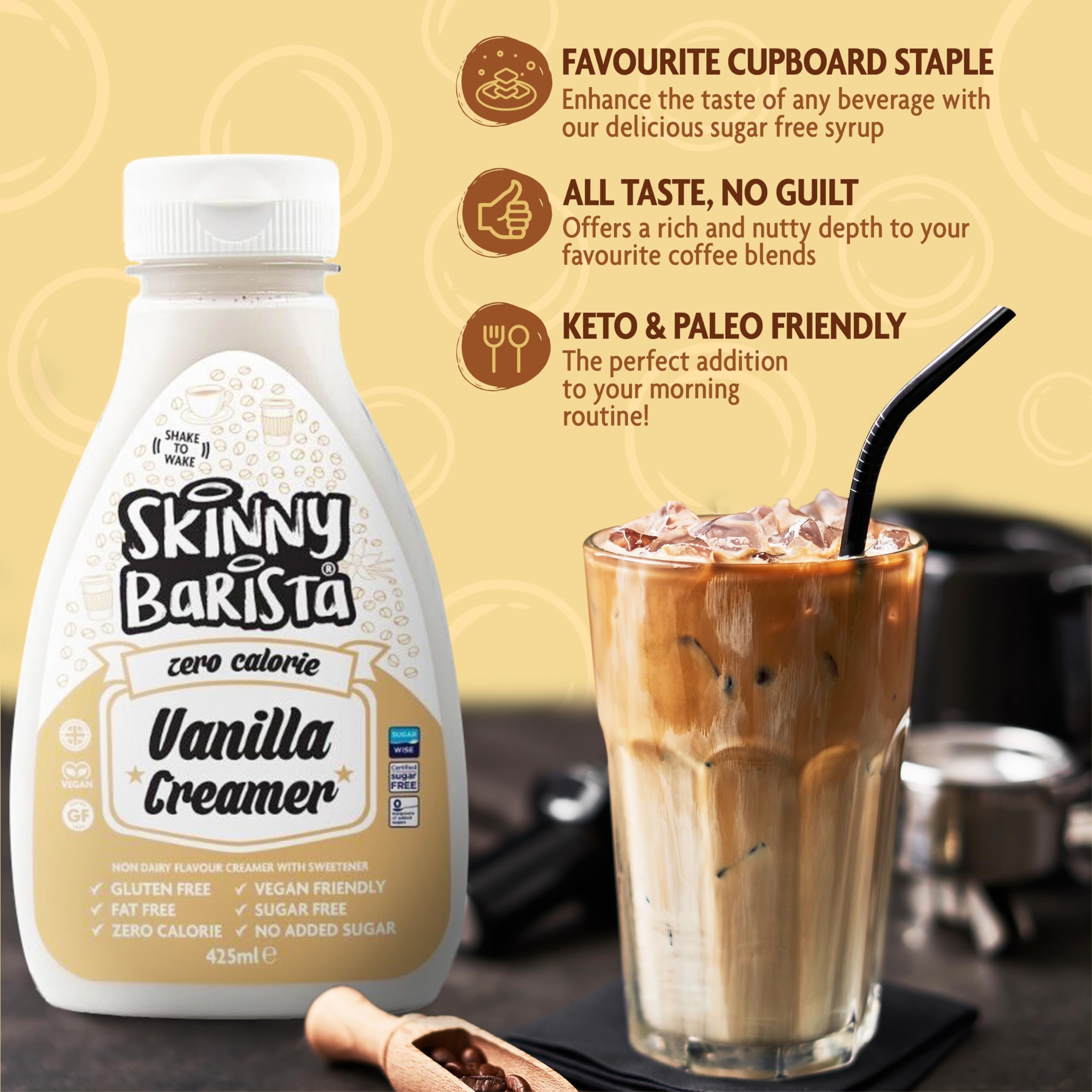 The Skinny Food Co Skinny Barista Coffee Creamer 425ml Vanilla