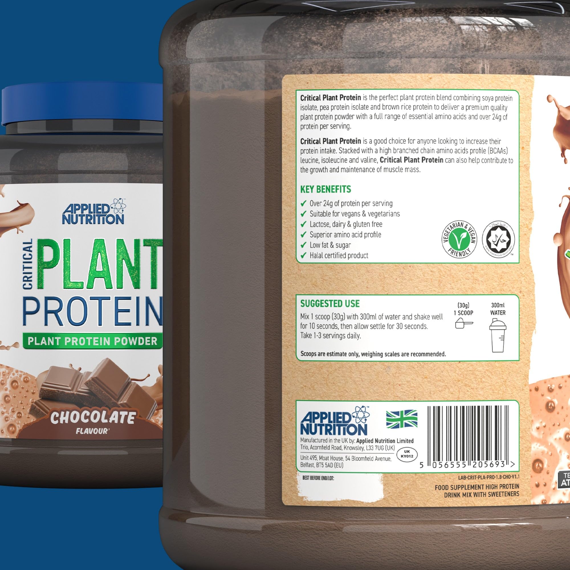 Applied Nutrition Critical Plant - Vegan Protein Powder