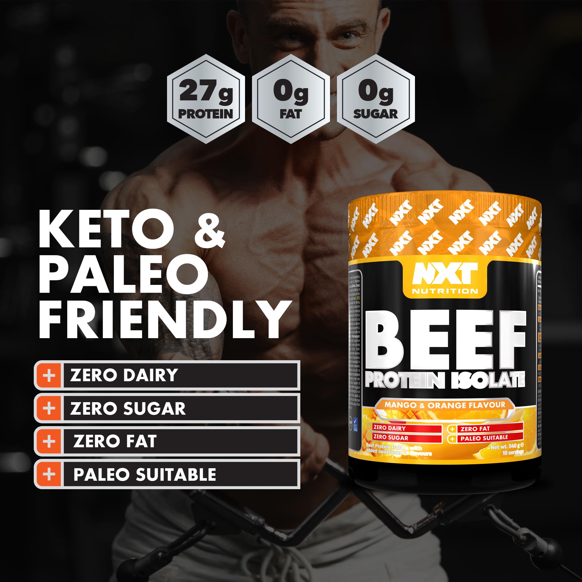 NXT Nutrition Beef Protein Isolate 540g