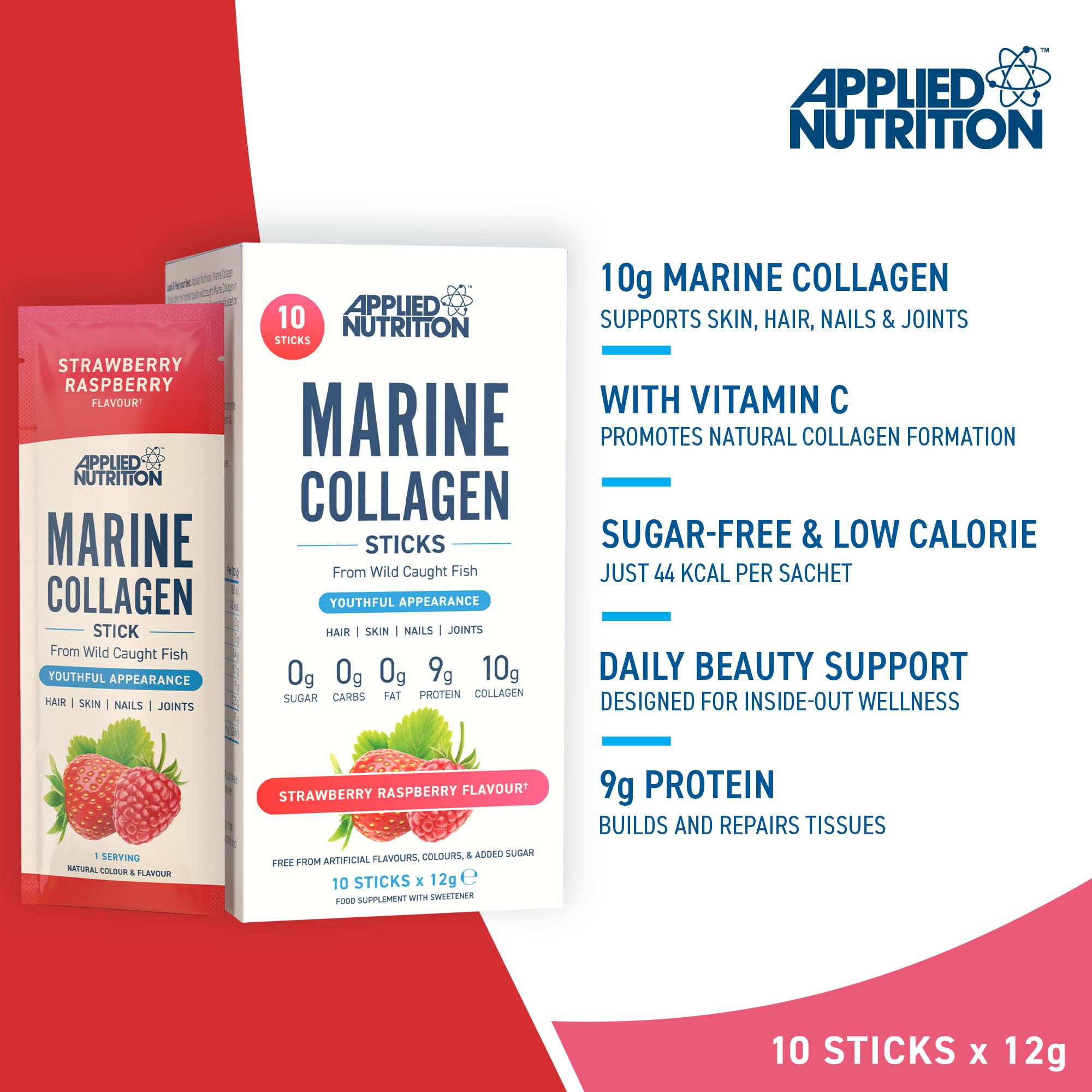 Applied Nutrition Marine Collagen Sticks - Halal