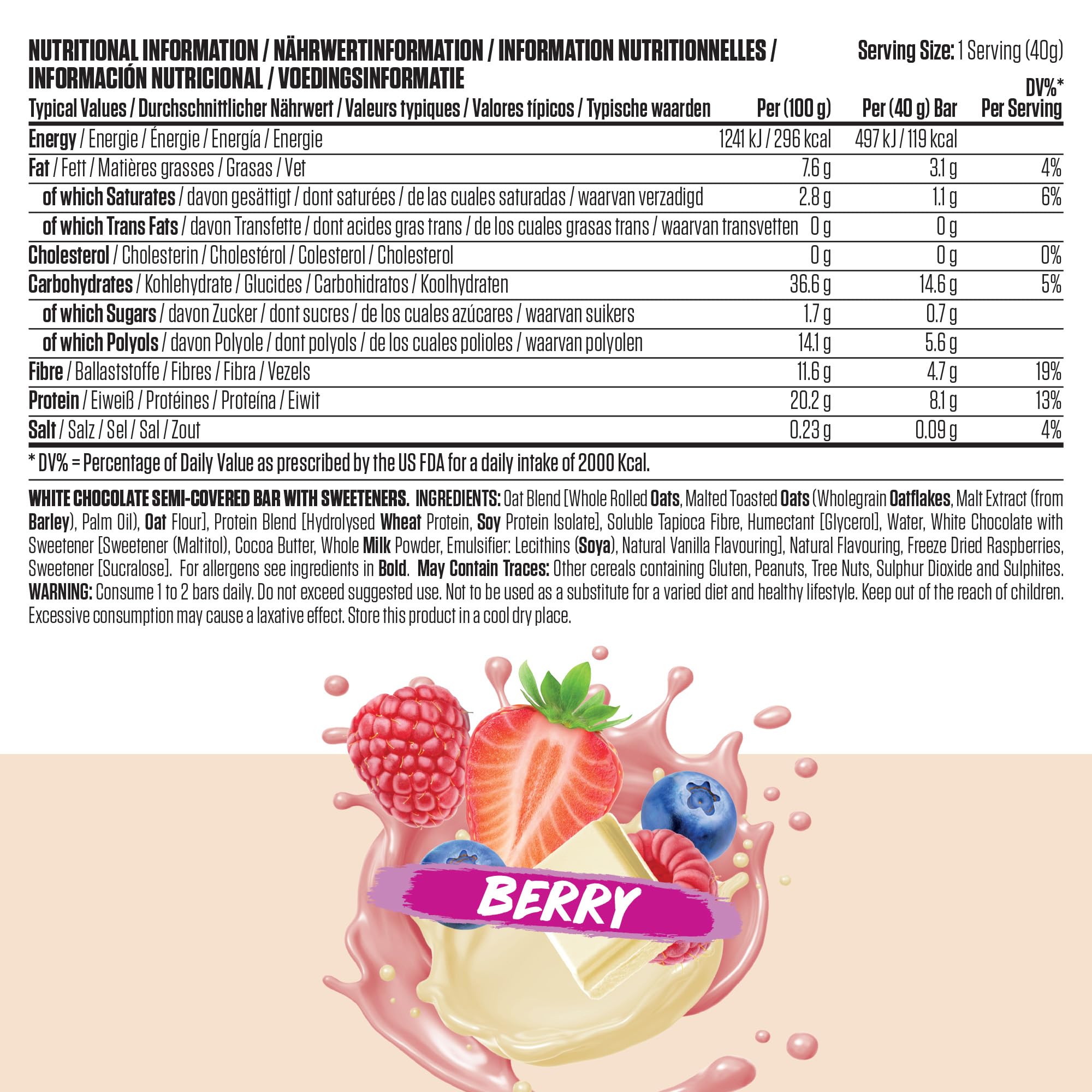 Applied Nutrition Body Fuel High Protein Flapjacks - British Brands