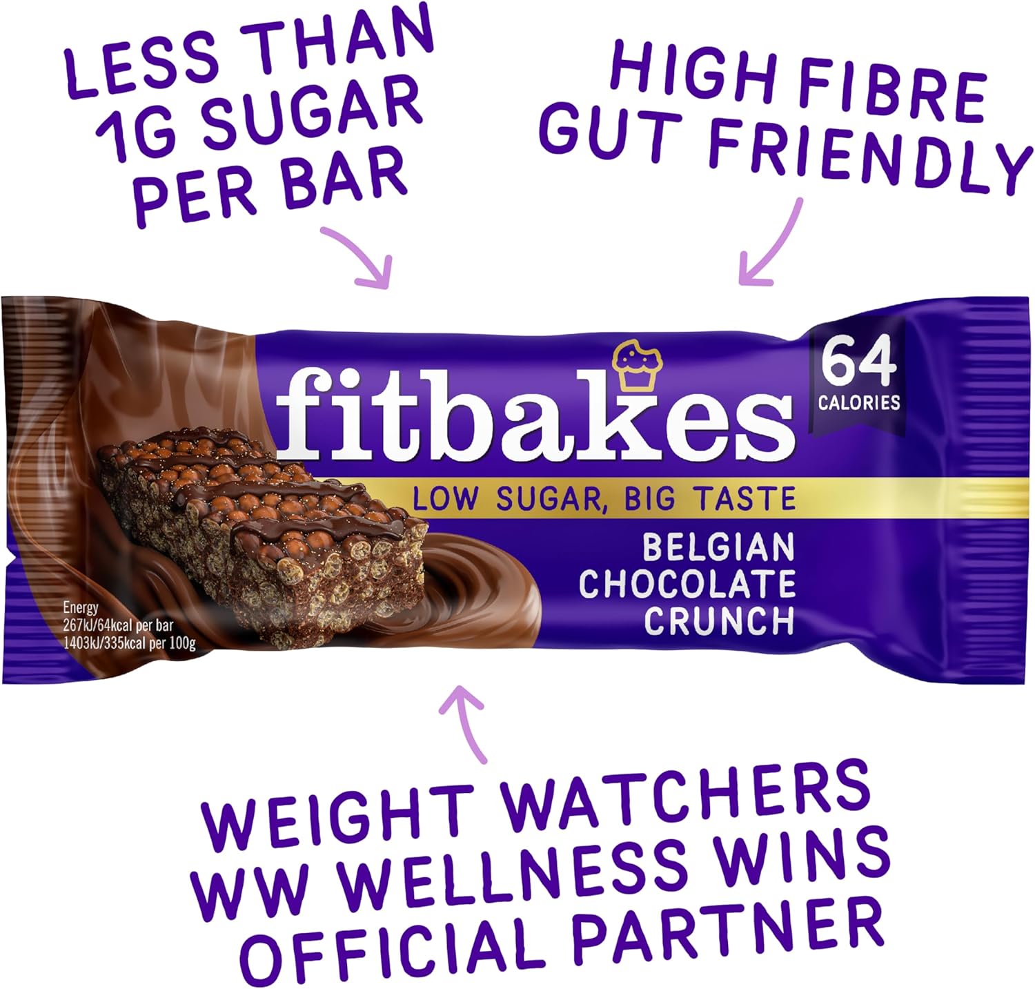 Fitbakes Crunch Bar 12x19g