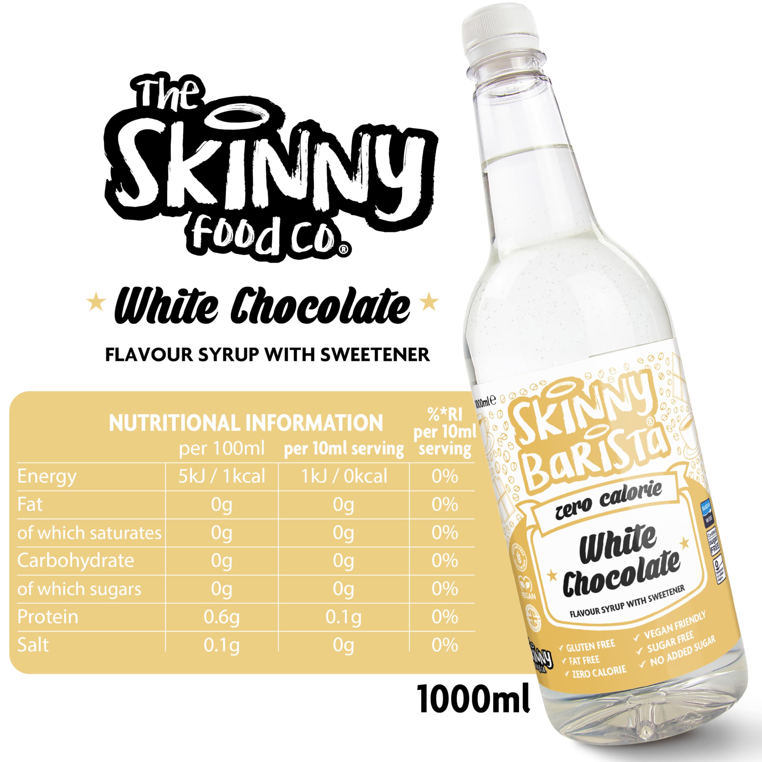 The Skinny Food Co Skinny Barista Zero Calorie Coffee Syrup - Zero VAT ZER001