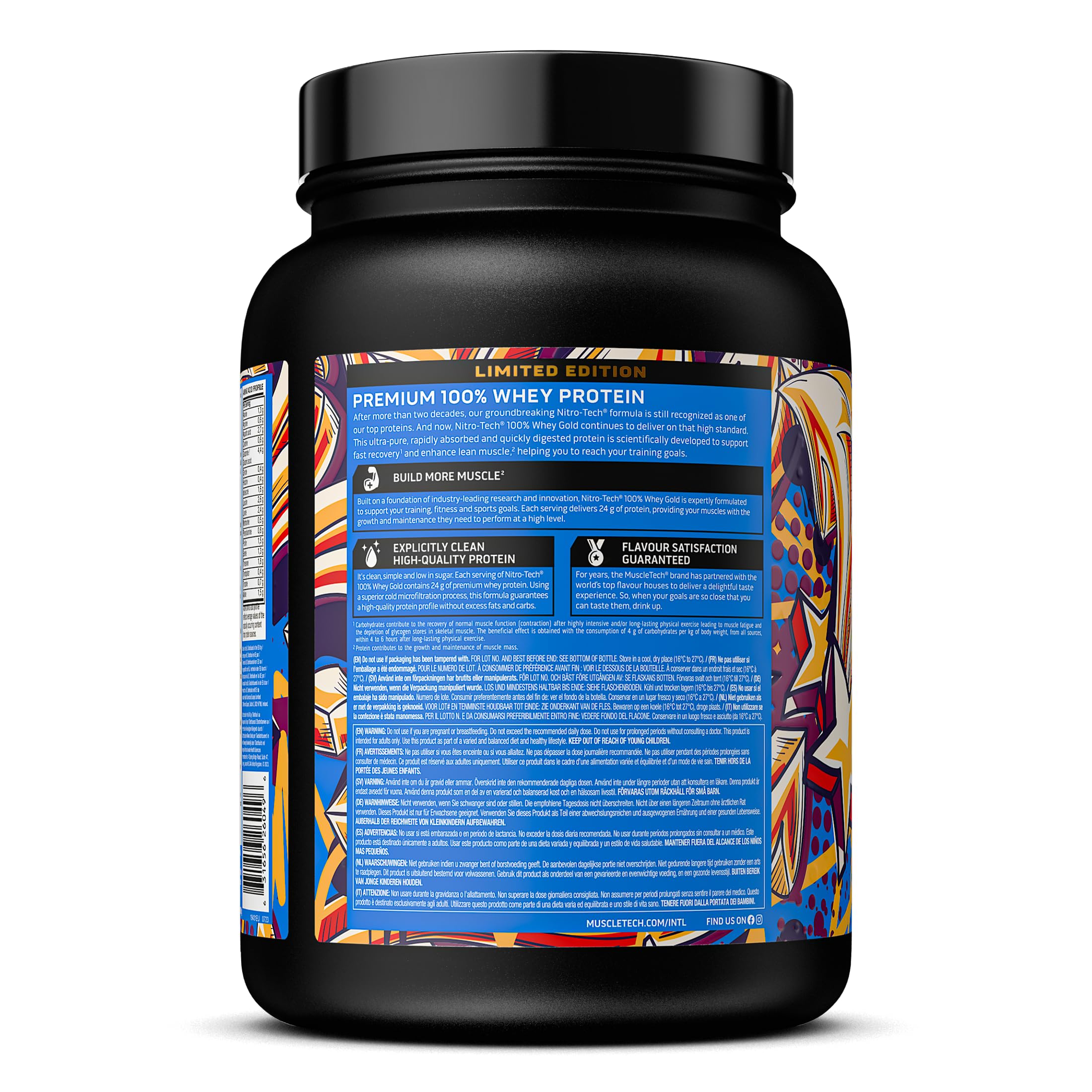 Muscletech Nitro Tech 100% Whey Gold - 907g / Salted Caramel - Whey Protein Powder