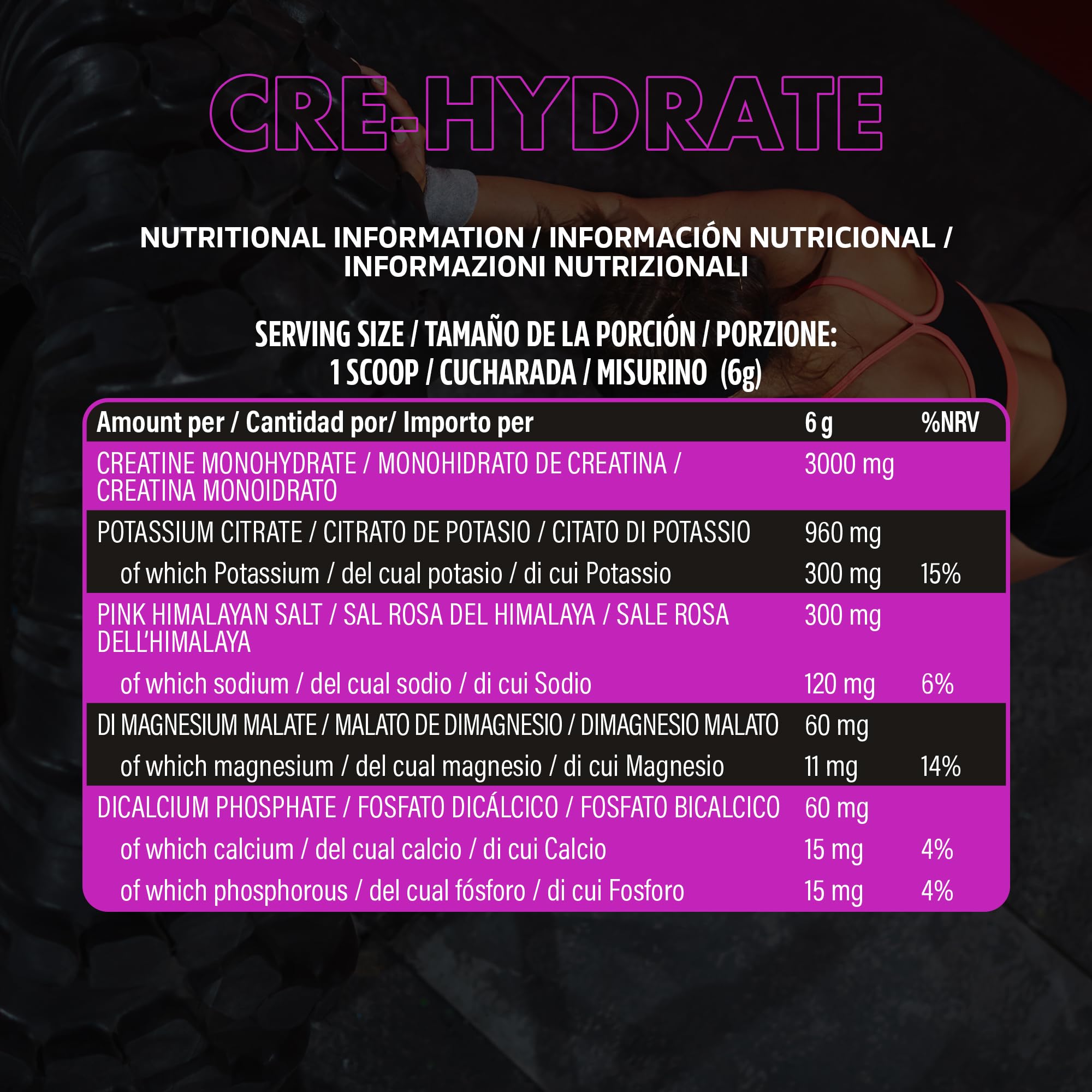 NXT Nutrition CRE Hydrate 180g