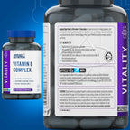 Applied Nutrition VITALITY Complex-B 90 Veg Caps - 90Veg Caps - Vitamin B-Complex