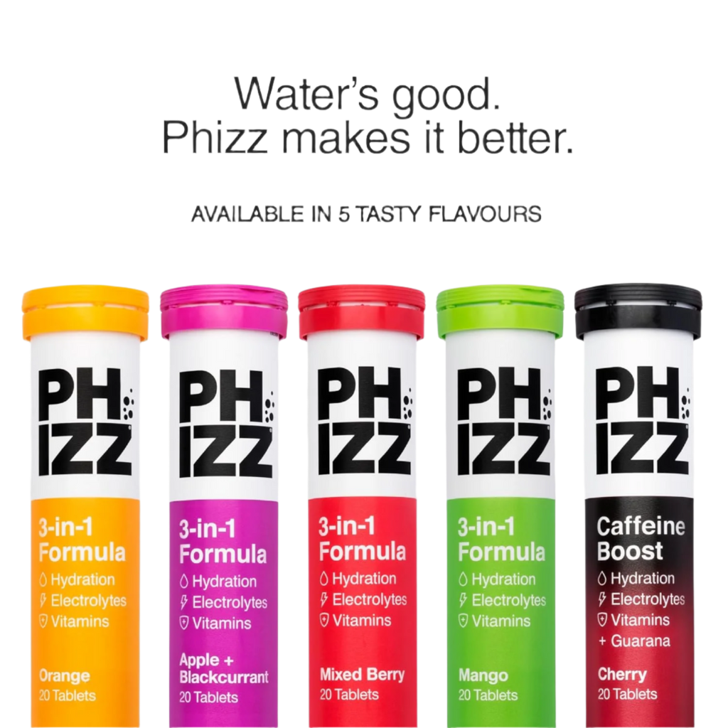 Phizz 3-in-1 Multivitamin & Rehydration Electrolyte Effervescent - Hydration Tablets
