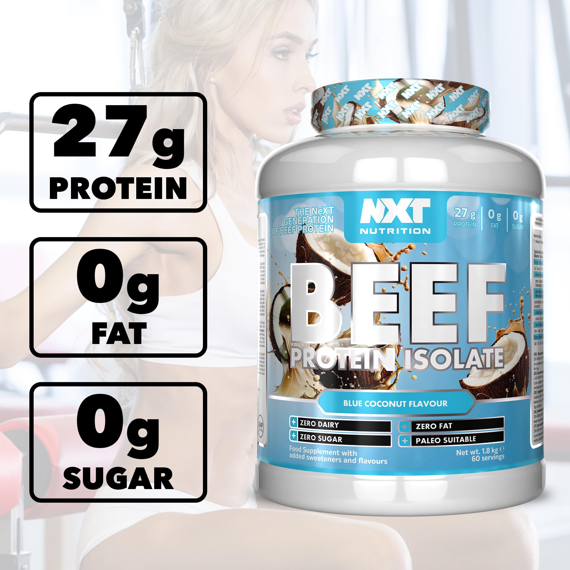 NXT Nutrition Beef Protein Isolate 1.8kg