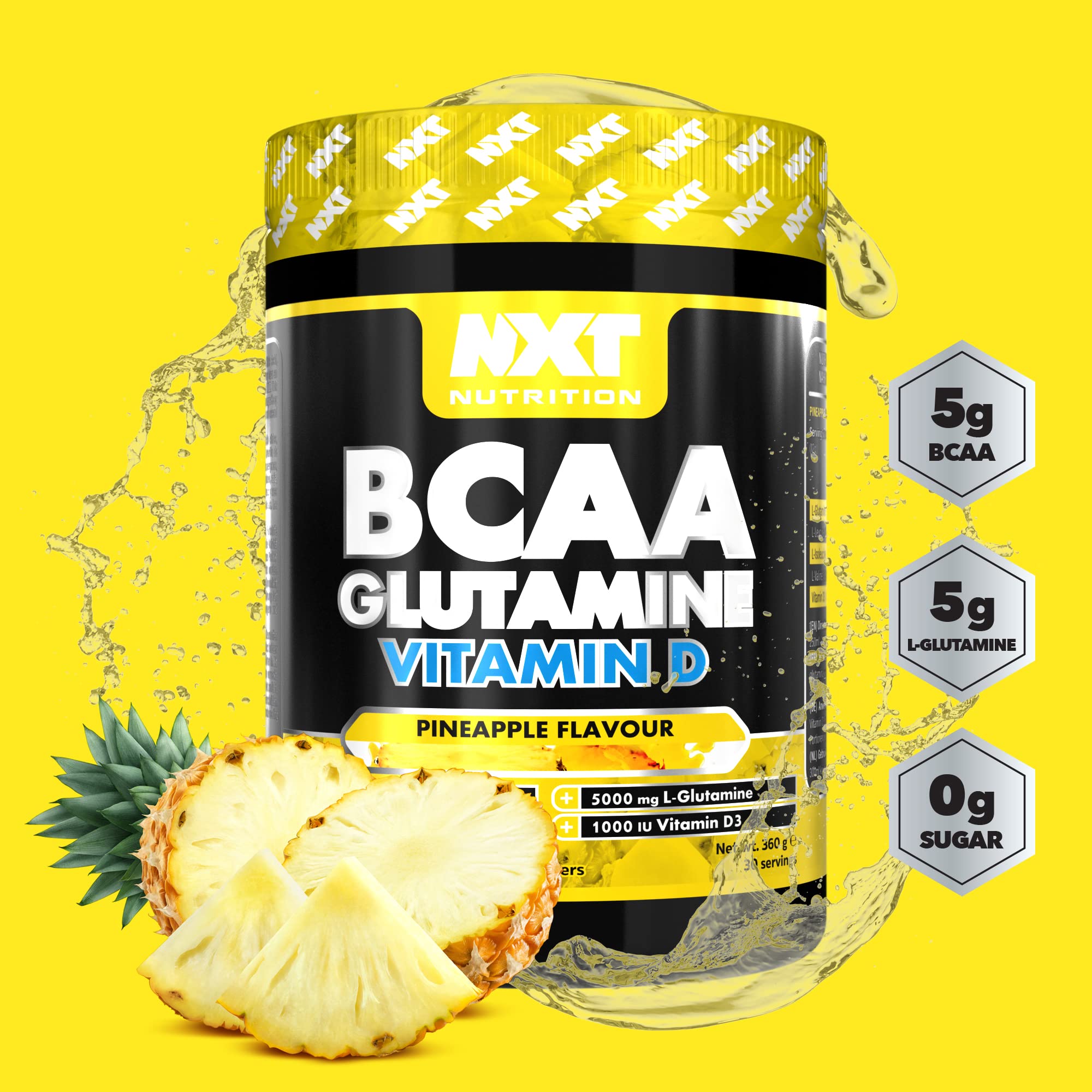 NXT Nutrition BCAA, Glutamine & VIt D 360g