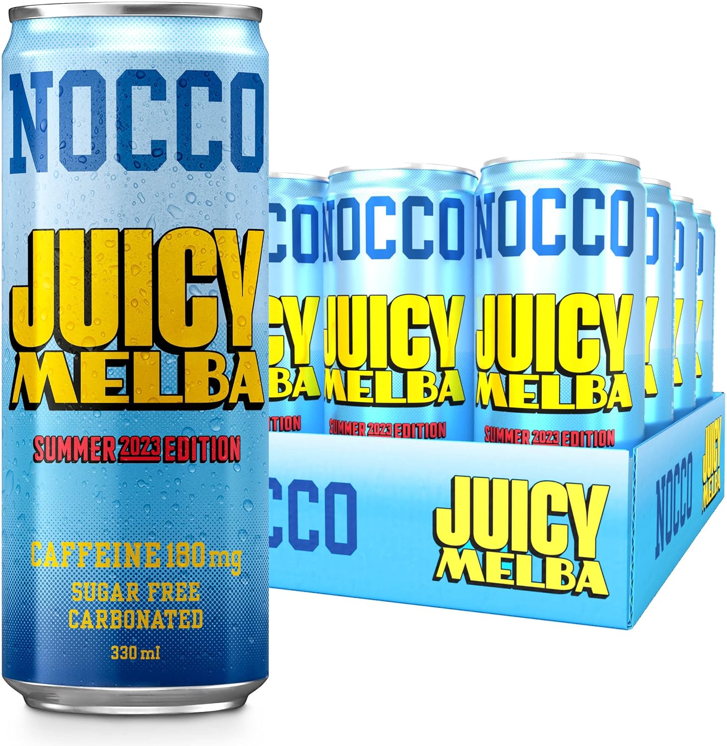NOCCO BCAA - 12x330ml / Juicy Melba - Amino Acids Ready-to-Drinks