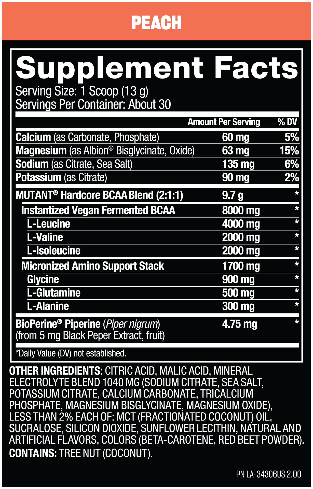Mutant Hardcore BCAA 390g Watermelon