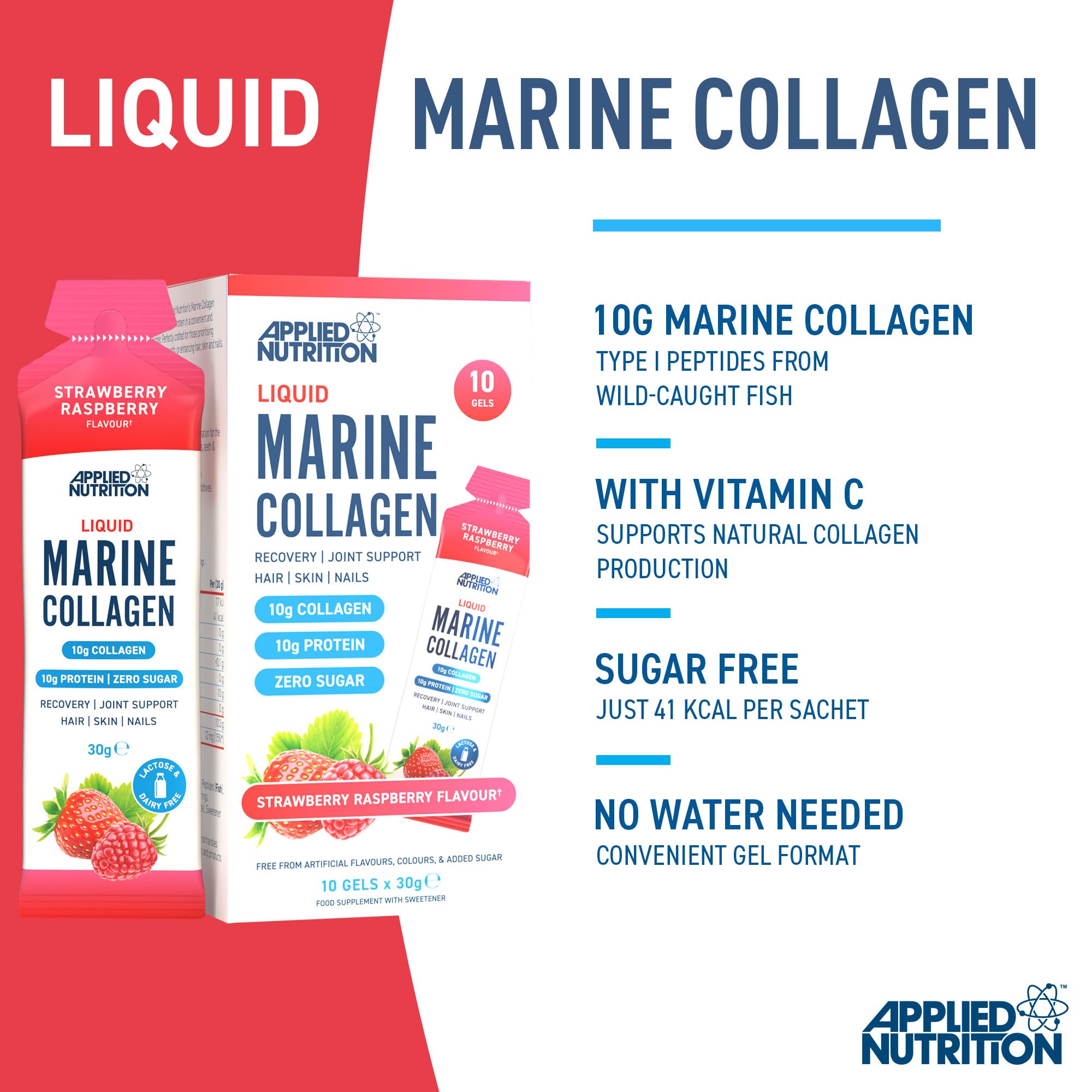 Applied Nutrition Marine Collagen Gels - Halal