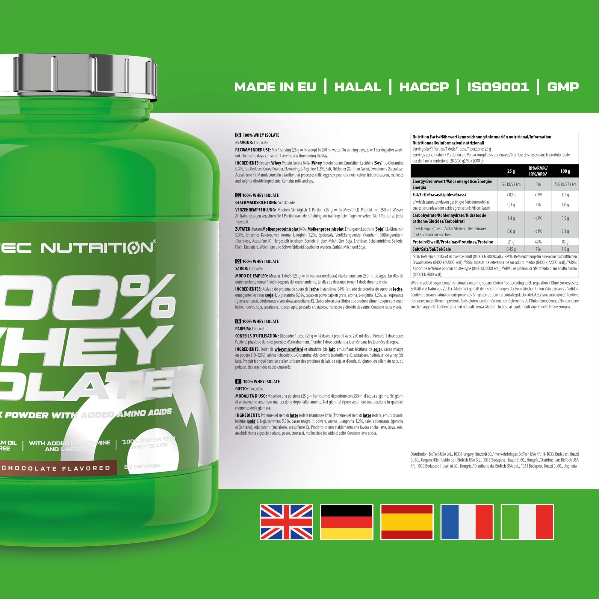 Scitec Nutrition 100% Whey Isolate