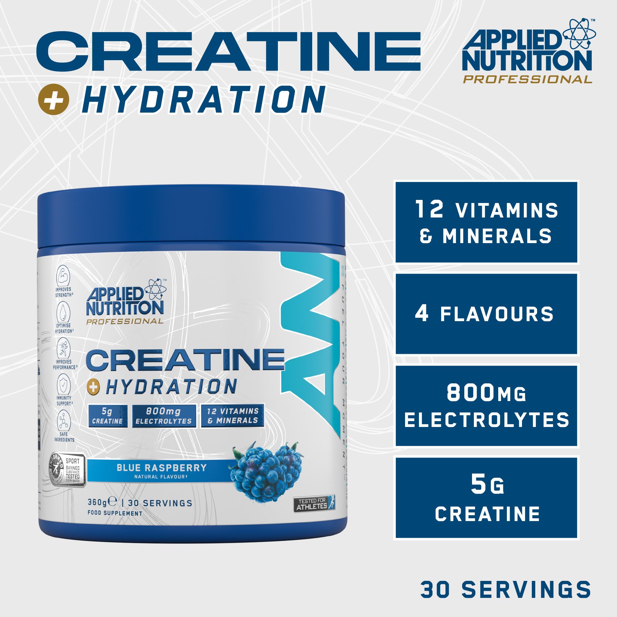 Applied Nutrition Creatine + Hydration - Recovery REC001