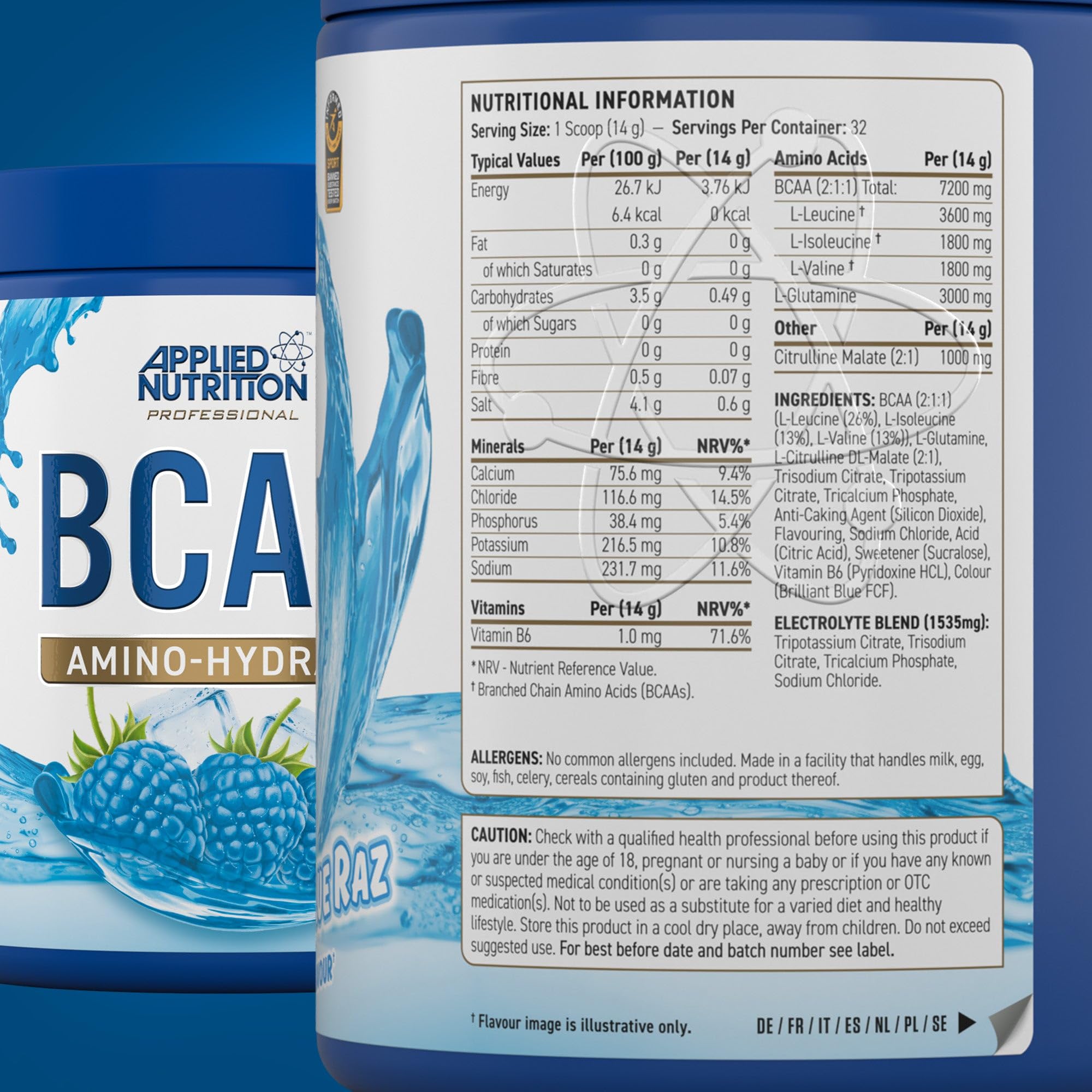 Applied Nutrition BCAA Amino-Hydrate - Amino Acids Powder