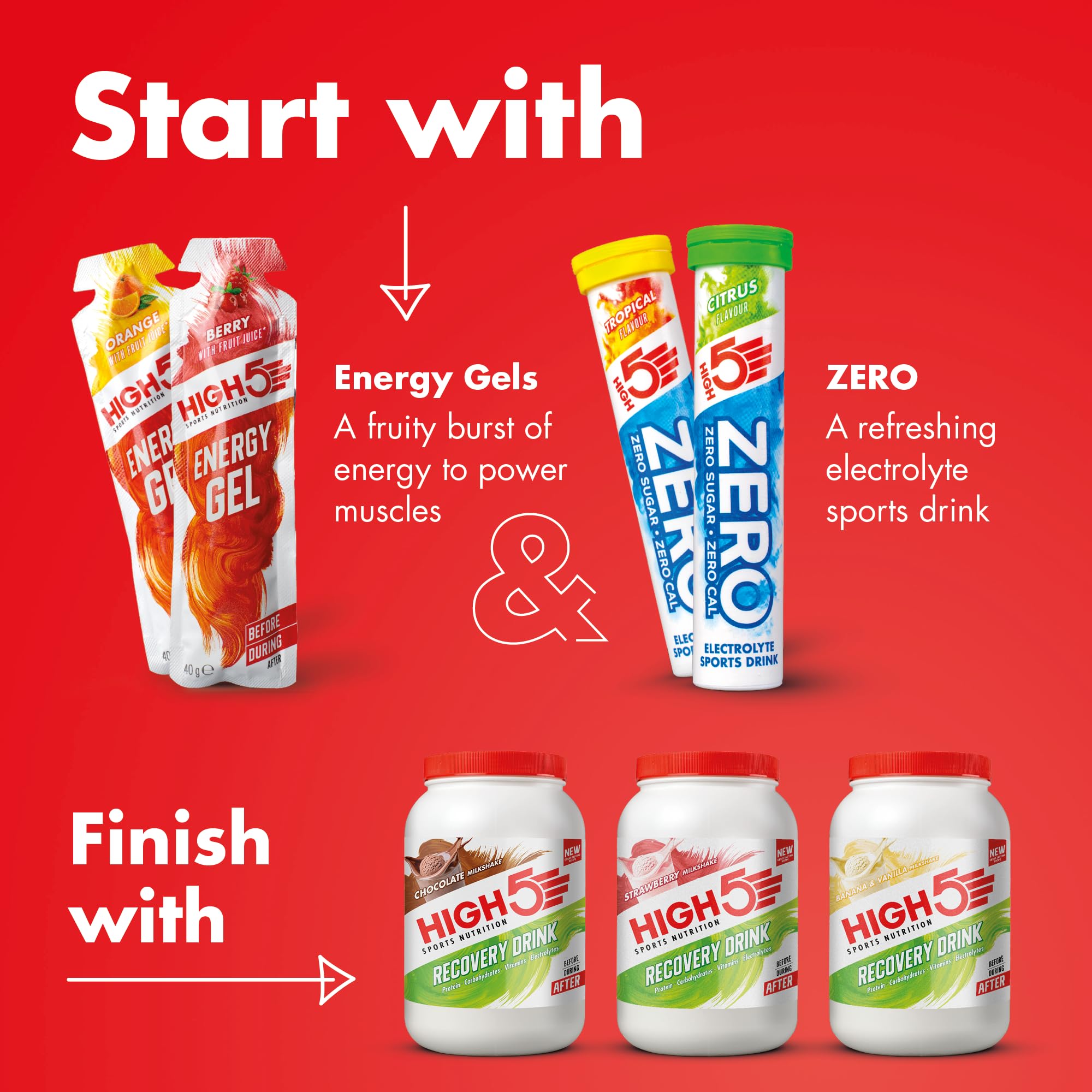 HIGH5 Recovery Drink 1.6kg Banana/Vanilla