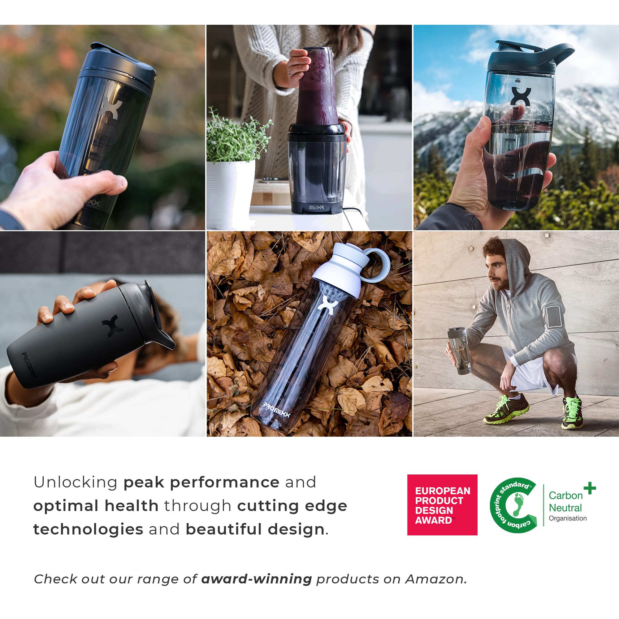 PROMiXX Pursuit Stainless-Steel Shaker Bottle - Shaker Bottle (Less Than 2 Litres)