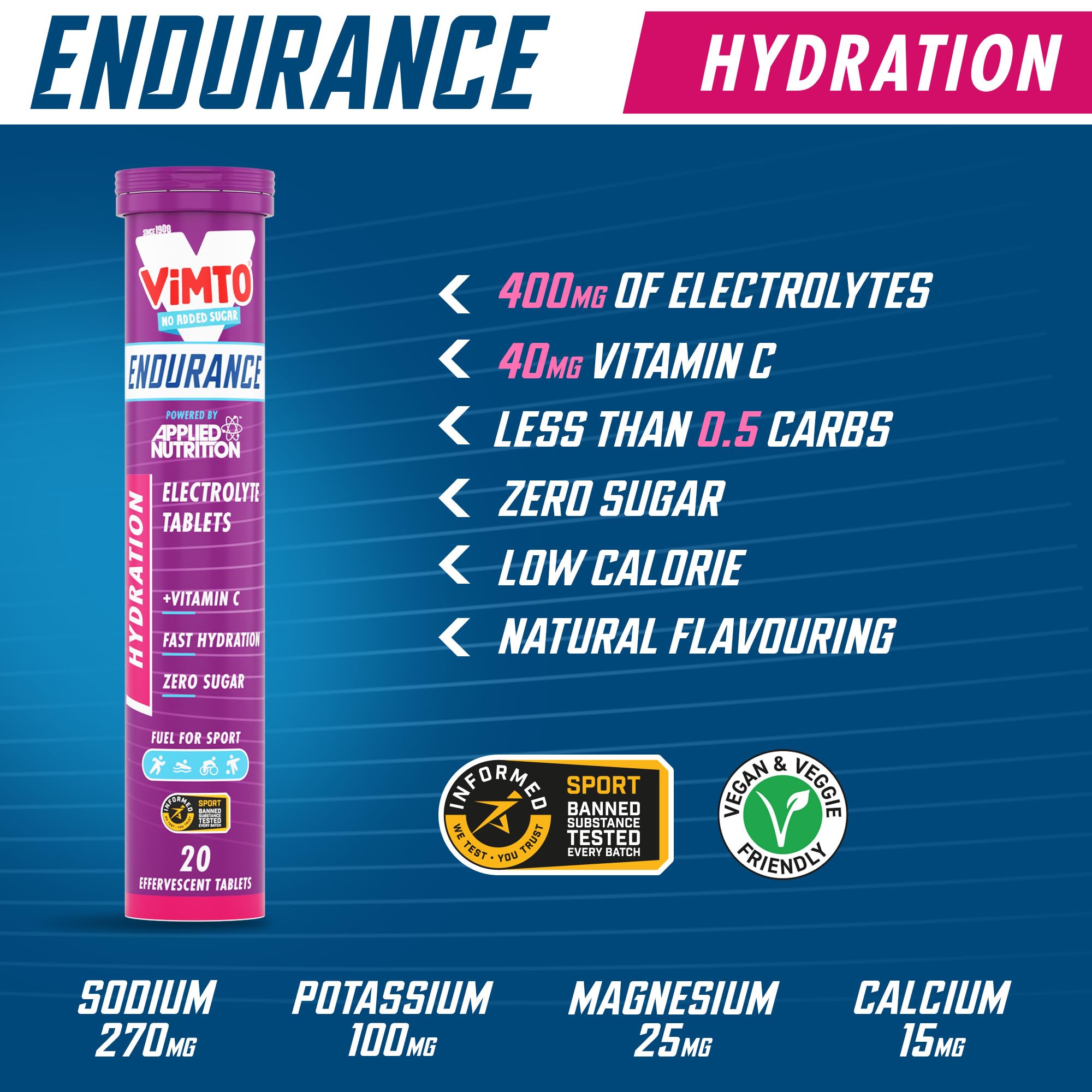 Applied Nutrition Effervescent Electrolyte Tabs - Hydration Tablets
