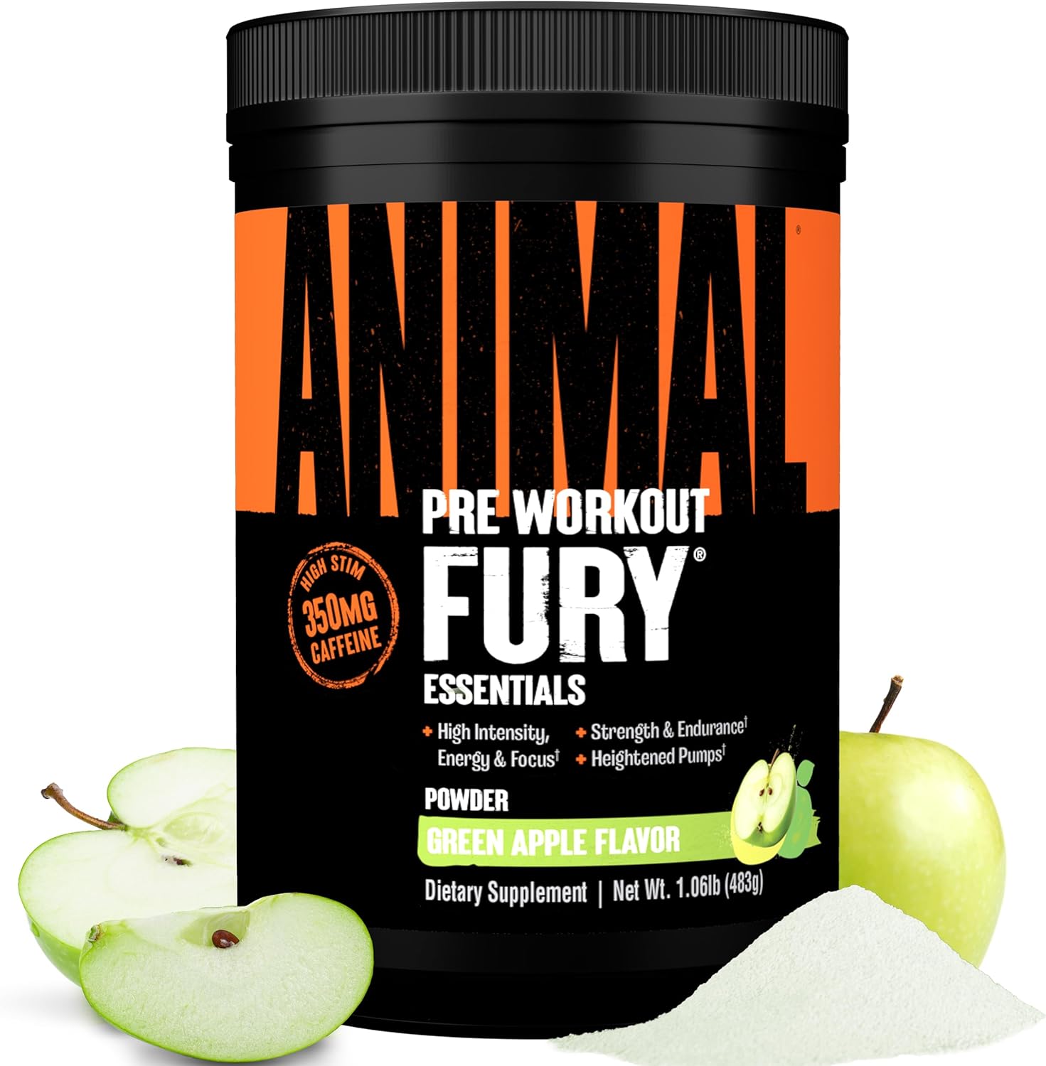 Animal Fury Pre Workout Powder | Energy, Focus, Strength, Endurance