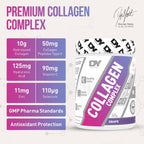 Container of DY Nutrition Collagen Complex Powder with hydrolyzed collagen for skin hydration