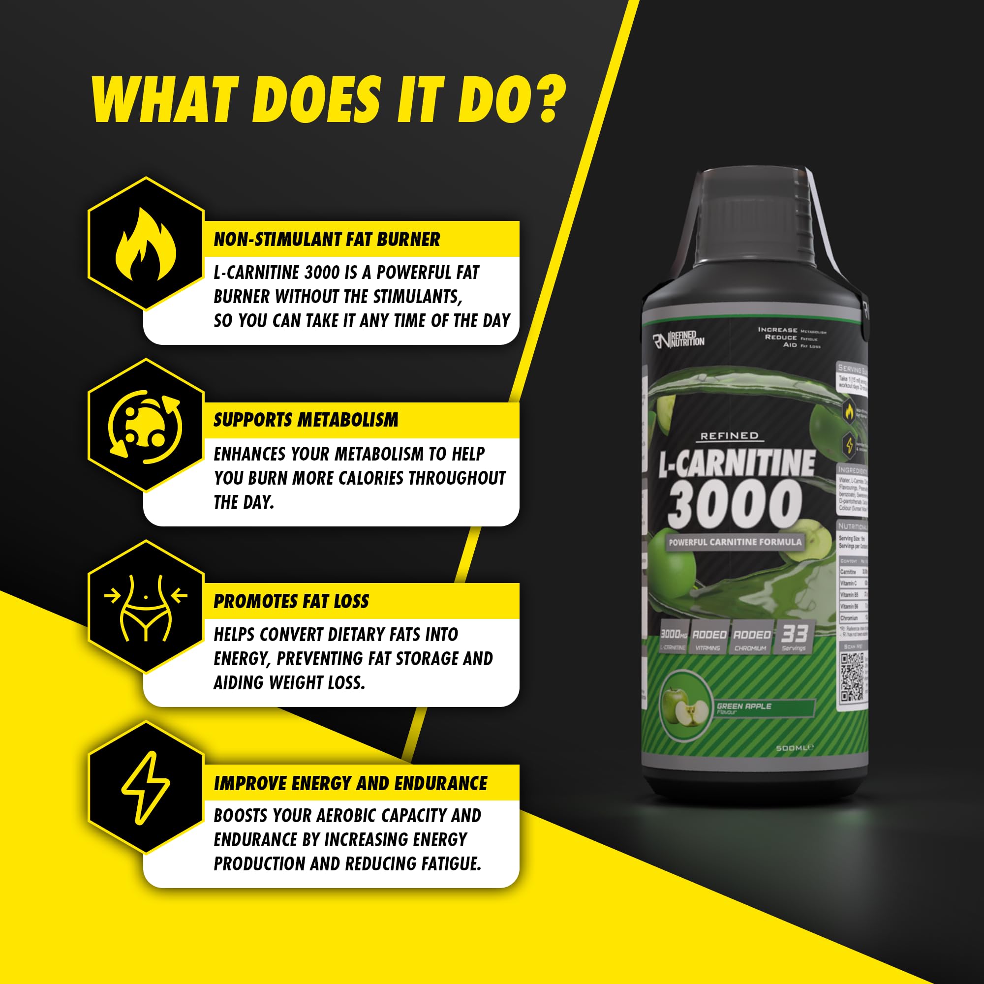 Refined Nutrition L-Carnitine 3000 - Carnitine Liquid
