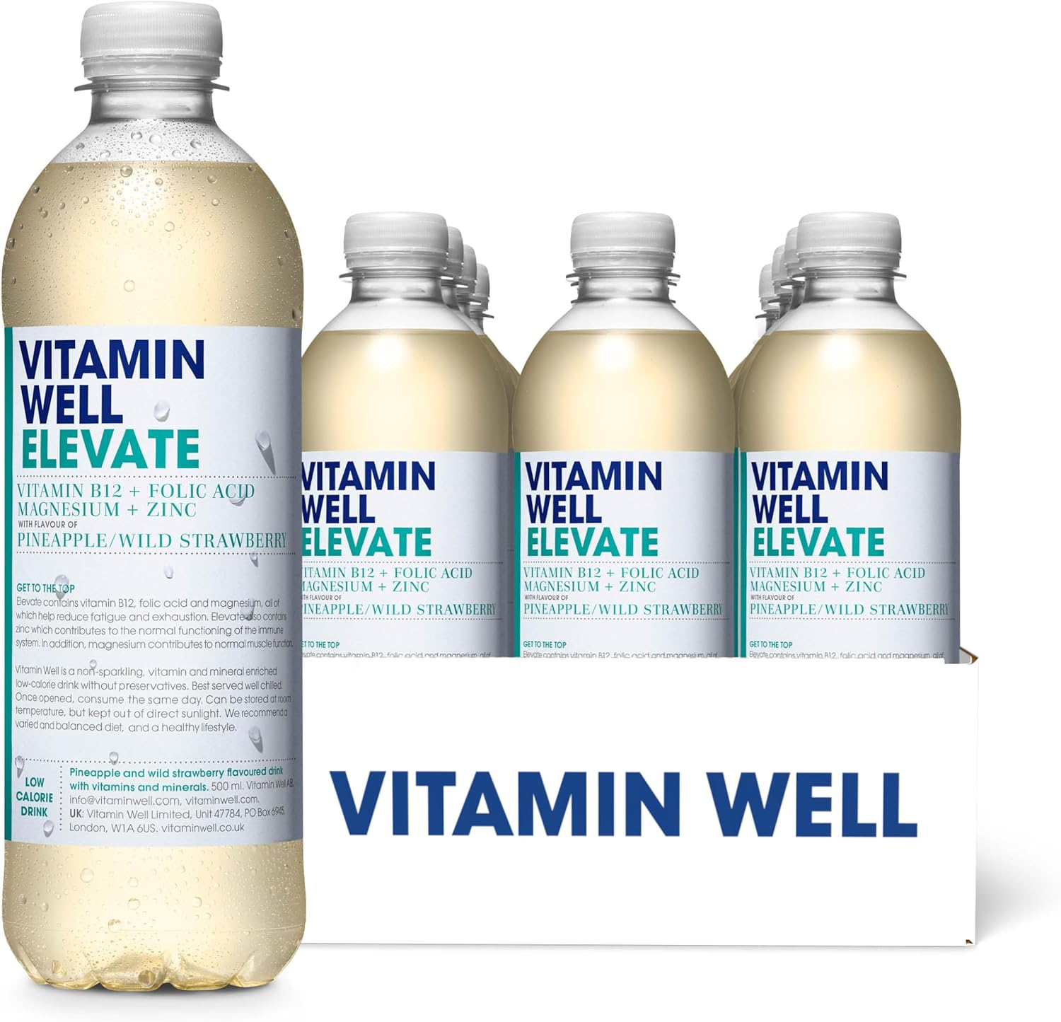 Vitamin Well Elevate - 12x500ml / Pineapple & Wild Strawberry - Vitamin Ready-To-Drinks