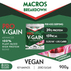 Sci-MX V-Gain 900g Raspberry Cheesecake - Sports Supplements