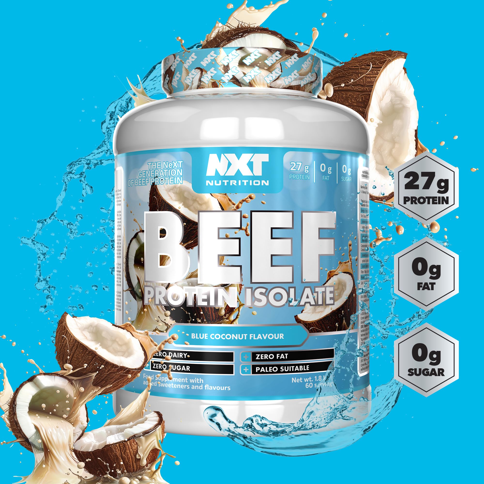 NXT Nutrition Beef Protein Isolate 1.8kg