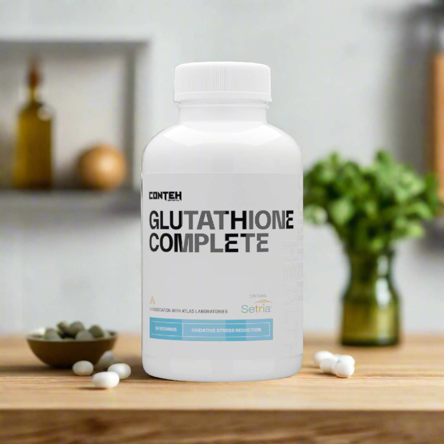 Conteh Sports Glutathione Complete - 120 Caps - Antioxidant Support Capsules