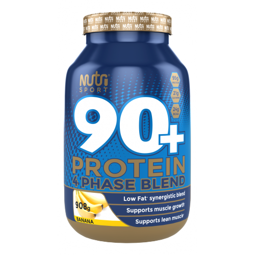 NutriSport 90 + Protein - Protein Blend Powder (Whey Protein Concentrate Whey Protein Isolate Calcium Caseinate