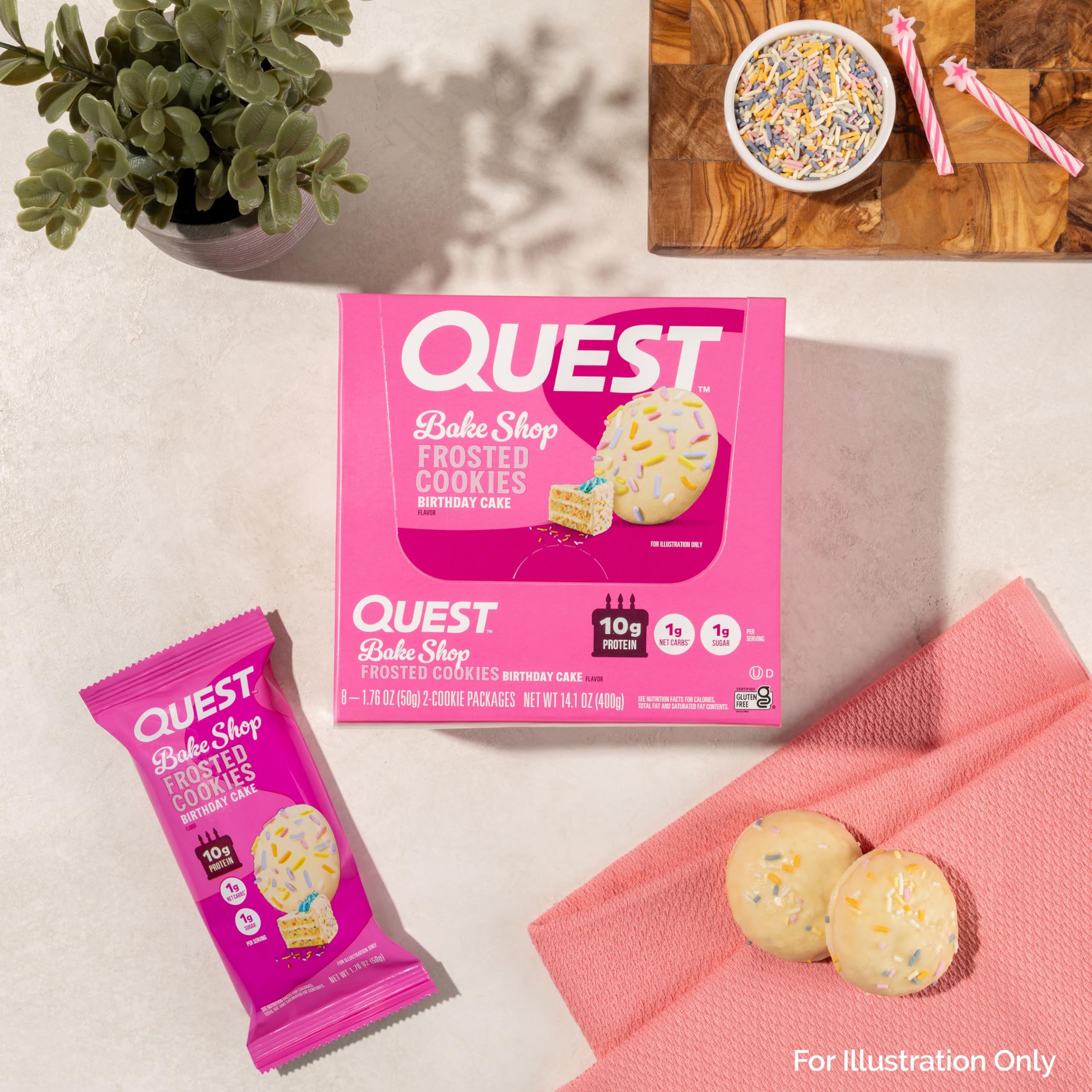 Quest Nutrition Frosted Cookie 8x50g (2 Cookie Packs)