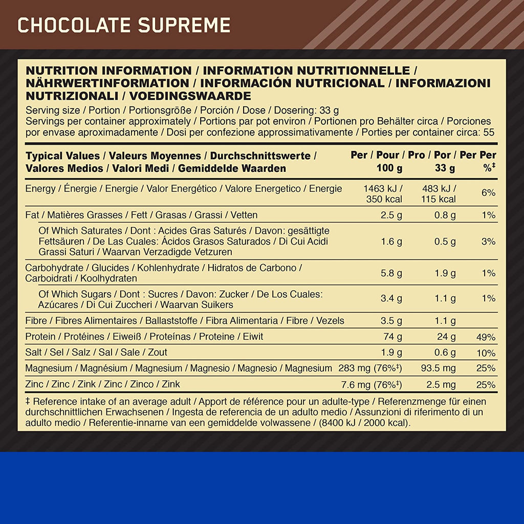 Optimum Nutrition Gold Standard 100% Casein Creamy - Micellar Casein Protein Powder
