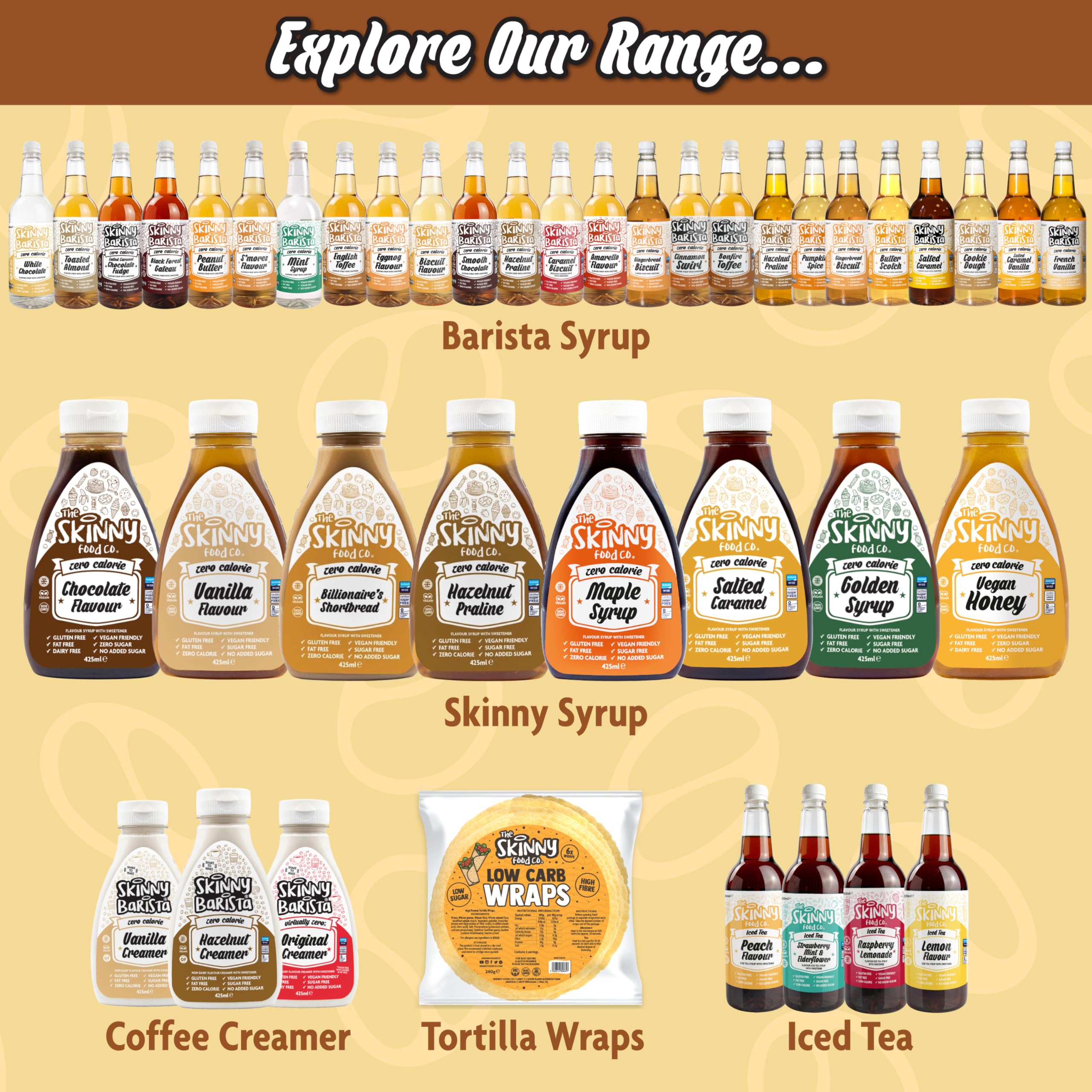 The Skinny Food Co Skinny Barista Zero Calorie Coffee Syrup - Zero VAT ZER001