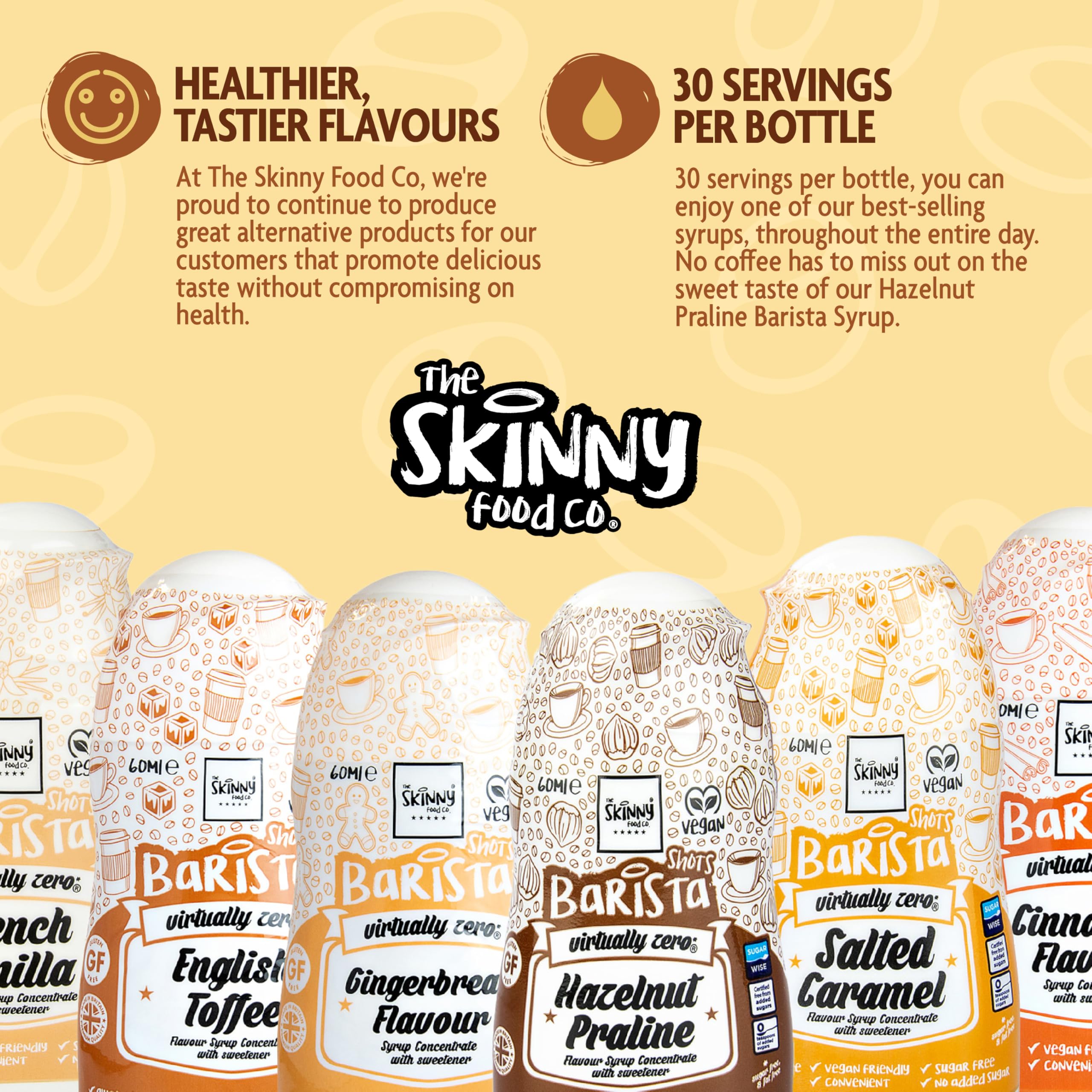 The Skinny Food Co Sugar Free Coffee Shots - Low Calorie Sauce